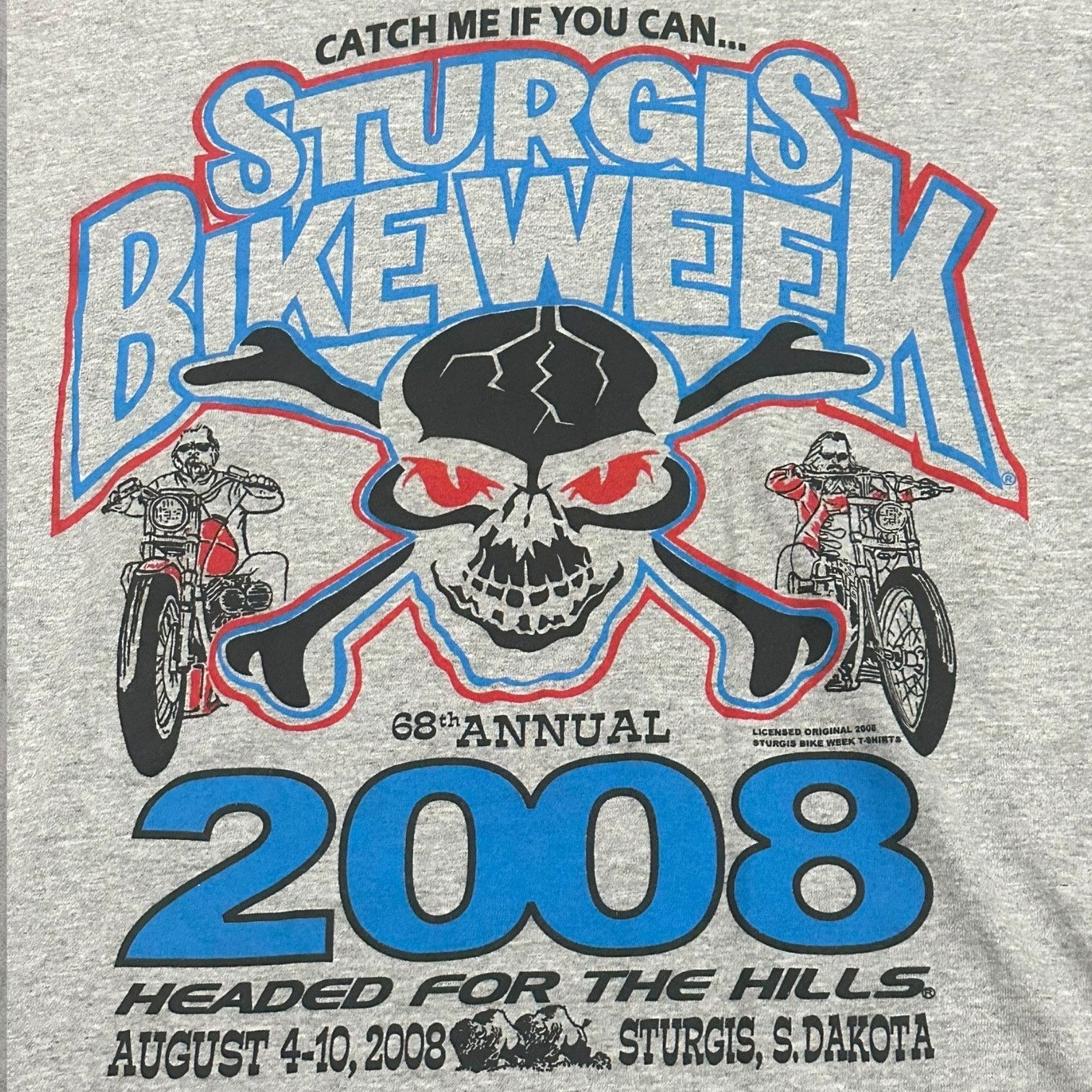 Other Sturgis bike week 2008 skull tee sick graphic Size US L / EU 52-54 / 3 - 3 Thumbnail