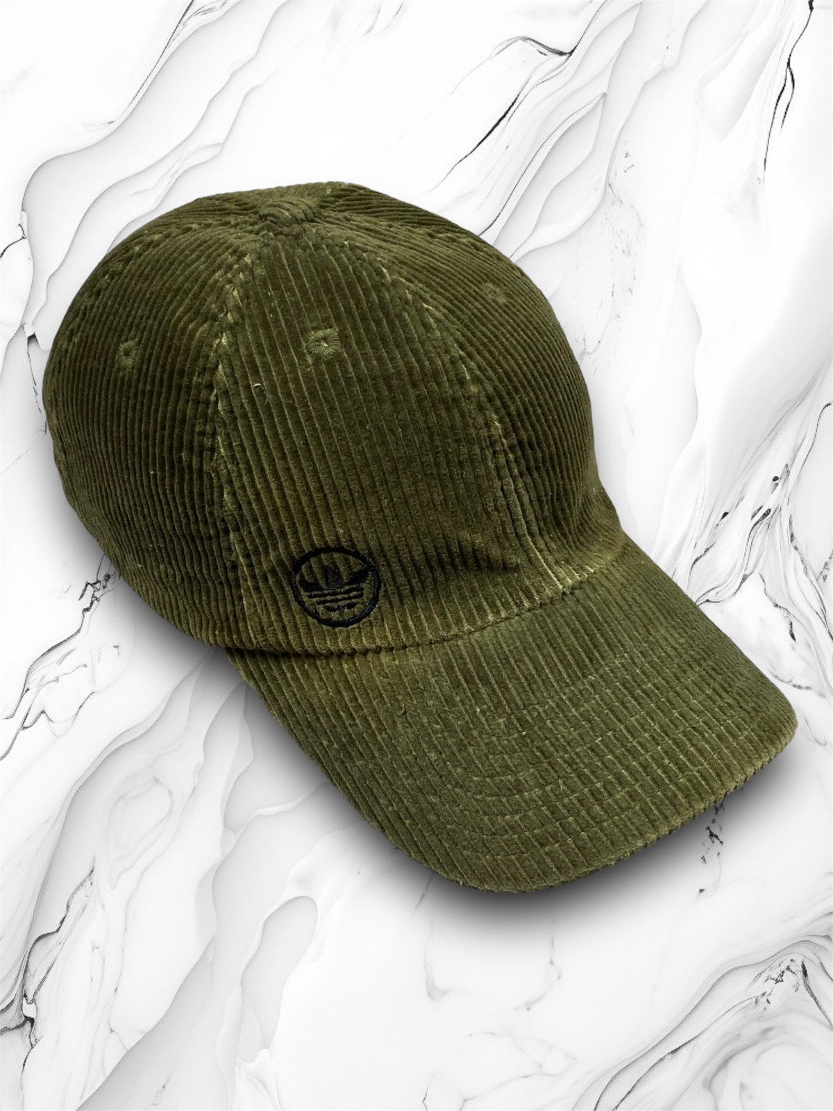 Adidas × Vintage Rare Vintage 00s Adidas Corduroy Logo Cap y2k og crazy mad Size ONE SIZE - 1 Thumbnail