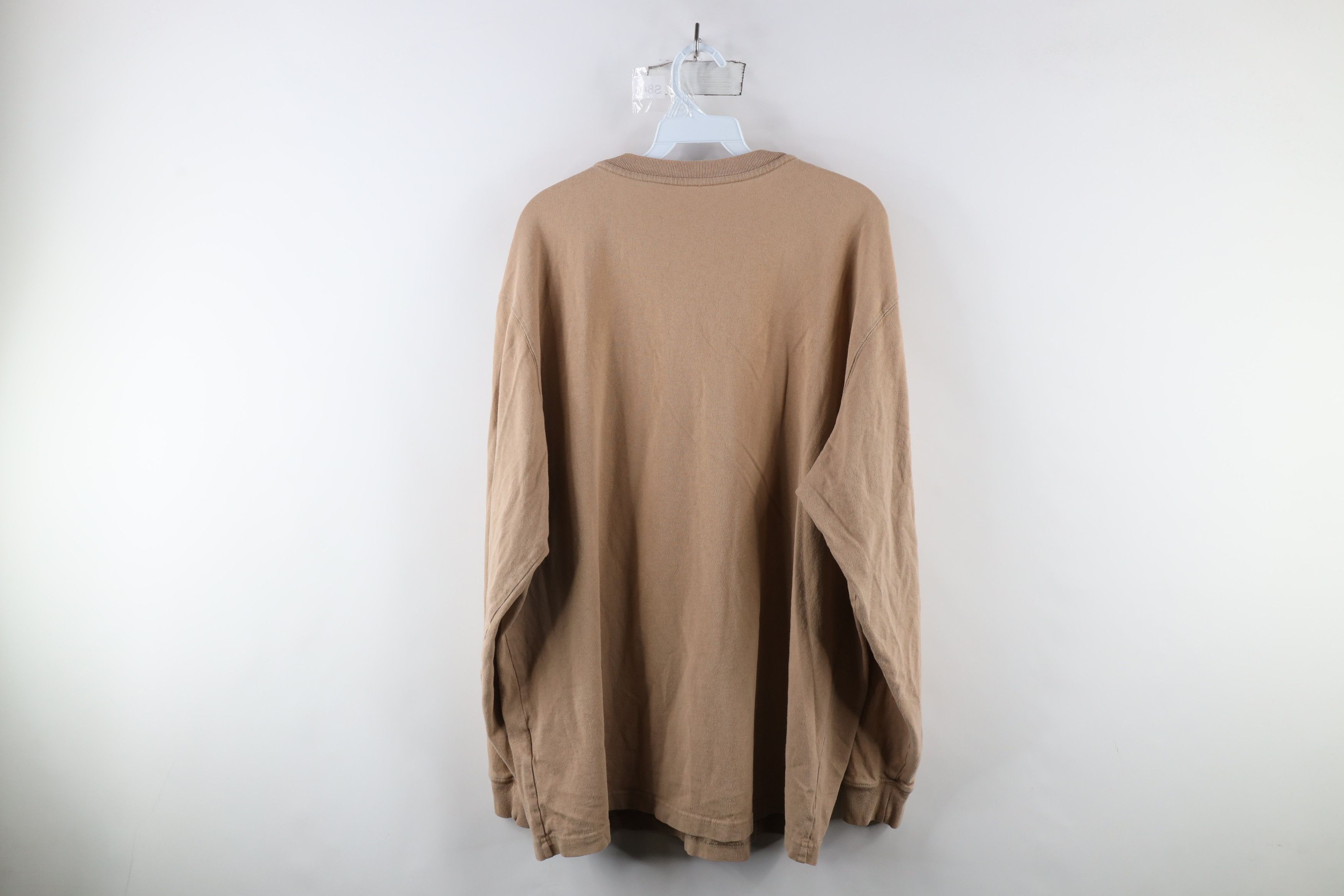 Carhartt × Vintage Vintage Carhartt Long Sleeve Henley T-Shirt Desert Brown Size US L / EU 52-54 / 3 - 9 Thumbnail