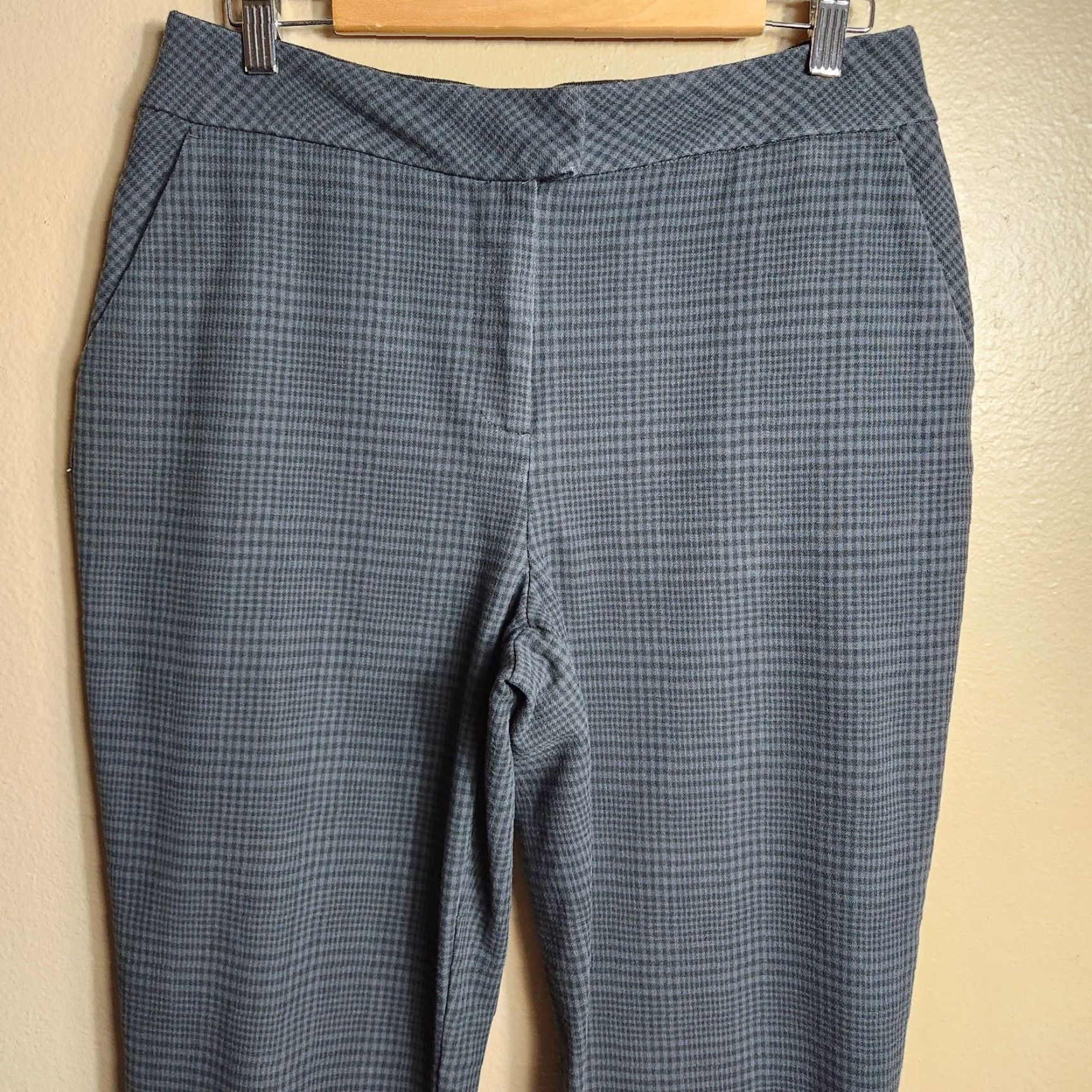 Sweaty Betty Sweaty Betty Pants Womens High Rise Gray Plaid 7/8 Trail Trousers Joggers Size L Size 36" / US 14 / IT 50 - 2 Thumbnail