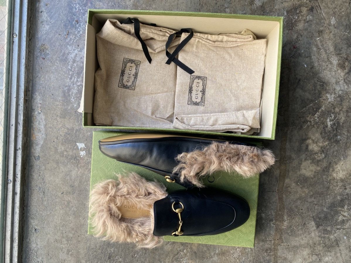 Gucci Gucci Princetown Fur Lined Loafers Size US 9 / IT 39 - 4 Thumbnail