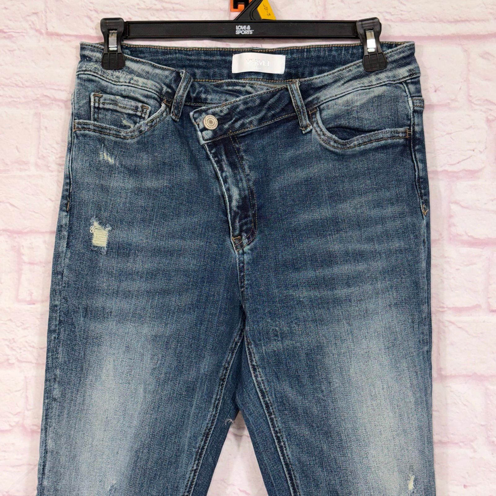 Other Vervet Blue Size 29 Crossover Distressed Skinny Jeans Size 29" - 4 Thumbnail