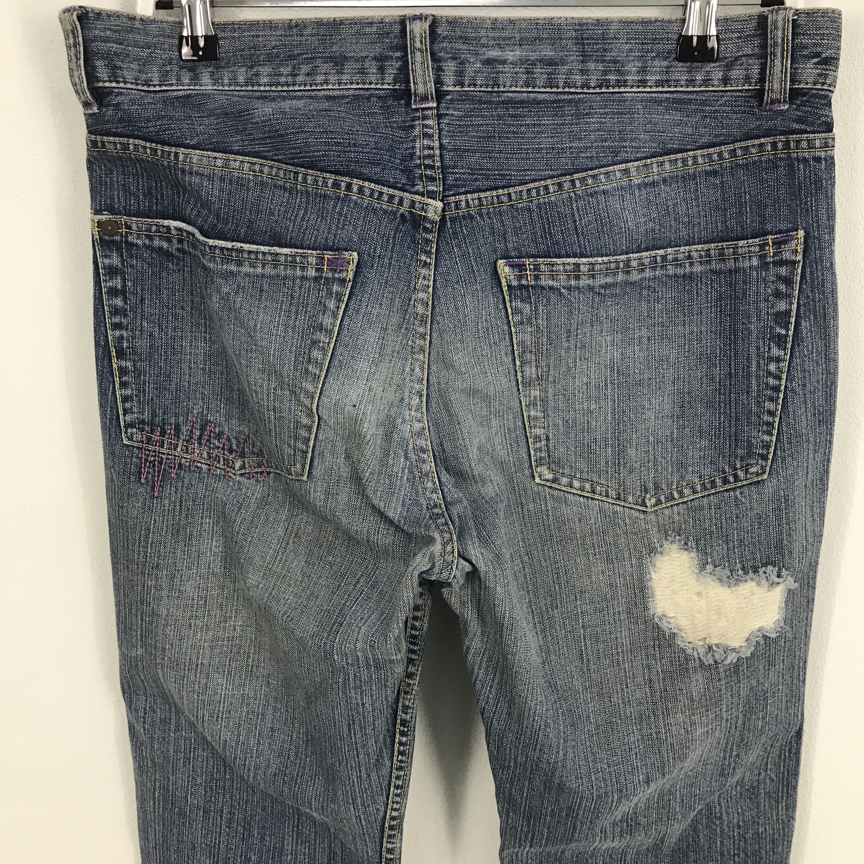Japanese Brand × Takeo Kikuchi Rare Takeo kikuchi distressed denim Jeans Size US 33 - 5 Thumbnail
