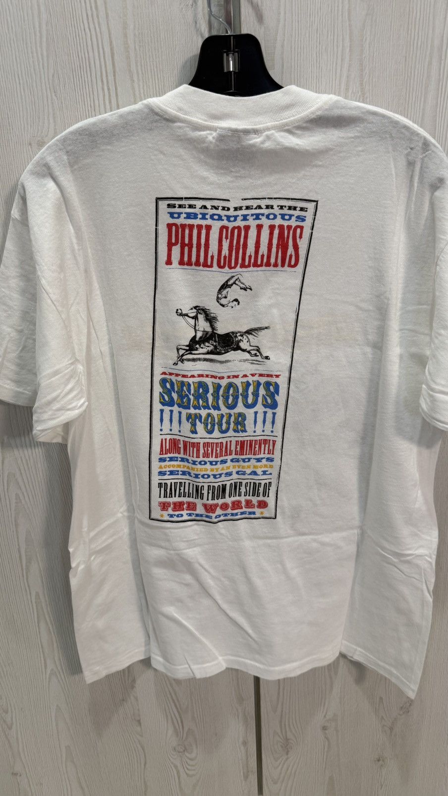 Band Tees ‘90Phil Collins “Serious Tour” TShirt, Size XL Brockum Tag. Size US XL / EU 56 / 4 - 6 Thumbnail