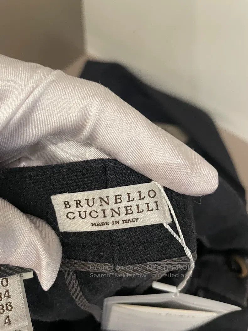 Brunello Cucinelli Brunello Cucinelli Black Wool Trousers Size 26" / US 2 / IT 38 - 6 Thumbnail