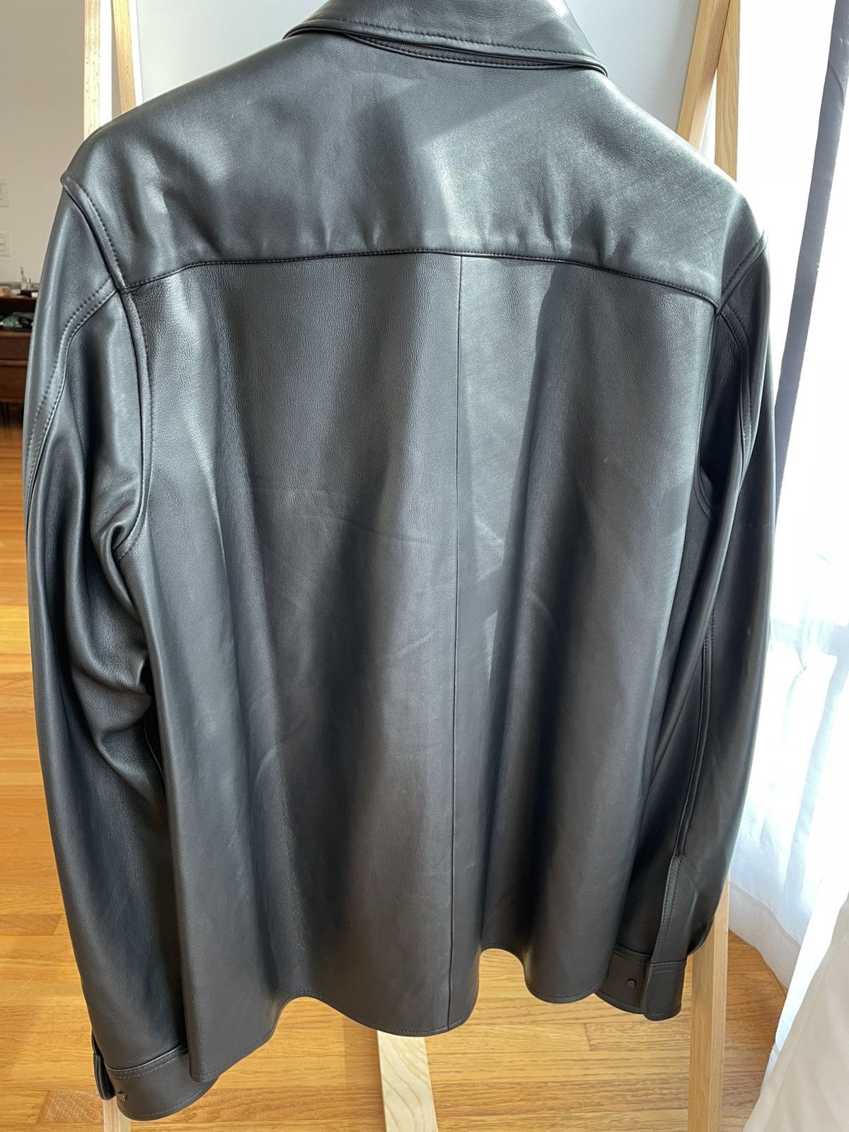 John Elliott John Elliott Black Leather Cloak Sz1/S Size US S / EU 44-46 / 1 - 9 Thumbnail