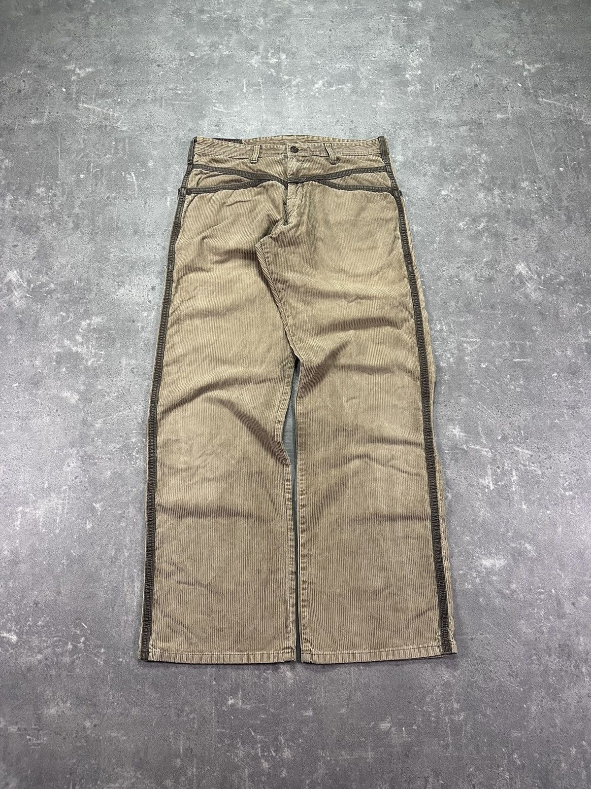 00s Marithe Francois Girbaud Corduroy Large Texas Pants 31