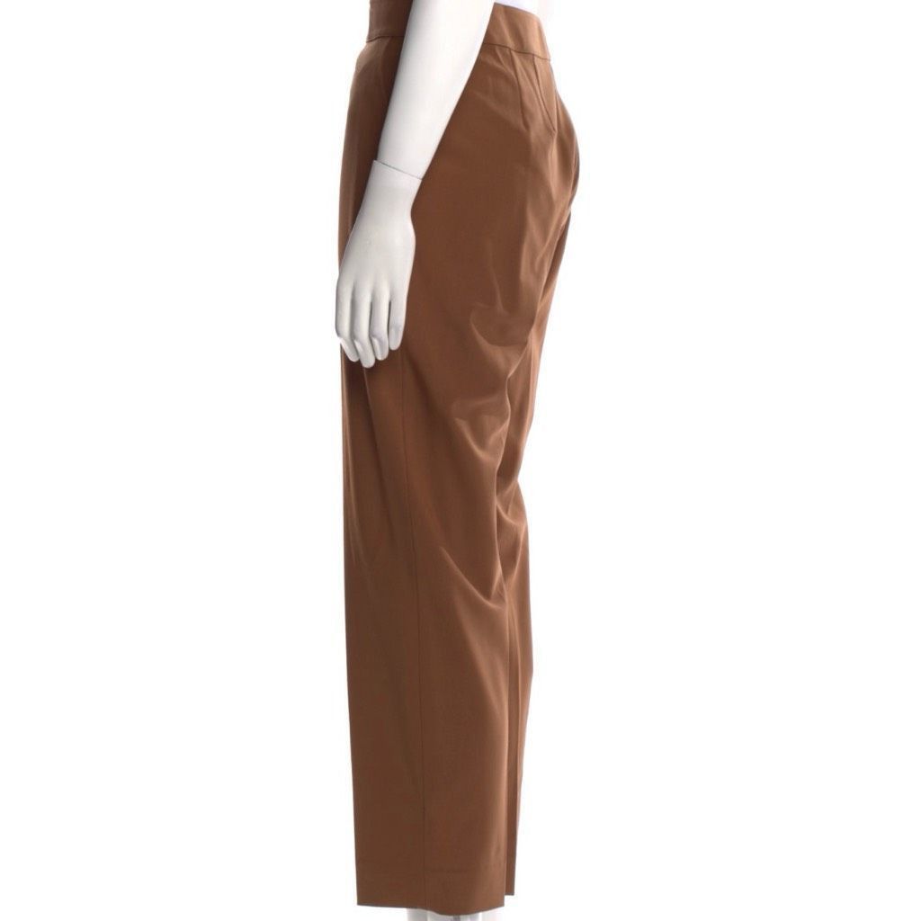 St. John St. John Straight Leg Mid Rise Trouser Pants Press Pleats in Brown Women’s 10 Size 32" / US 10 / IT 46 - 6 Thumbnail