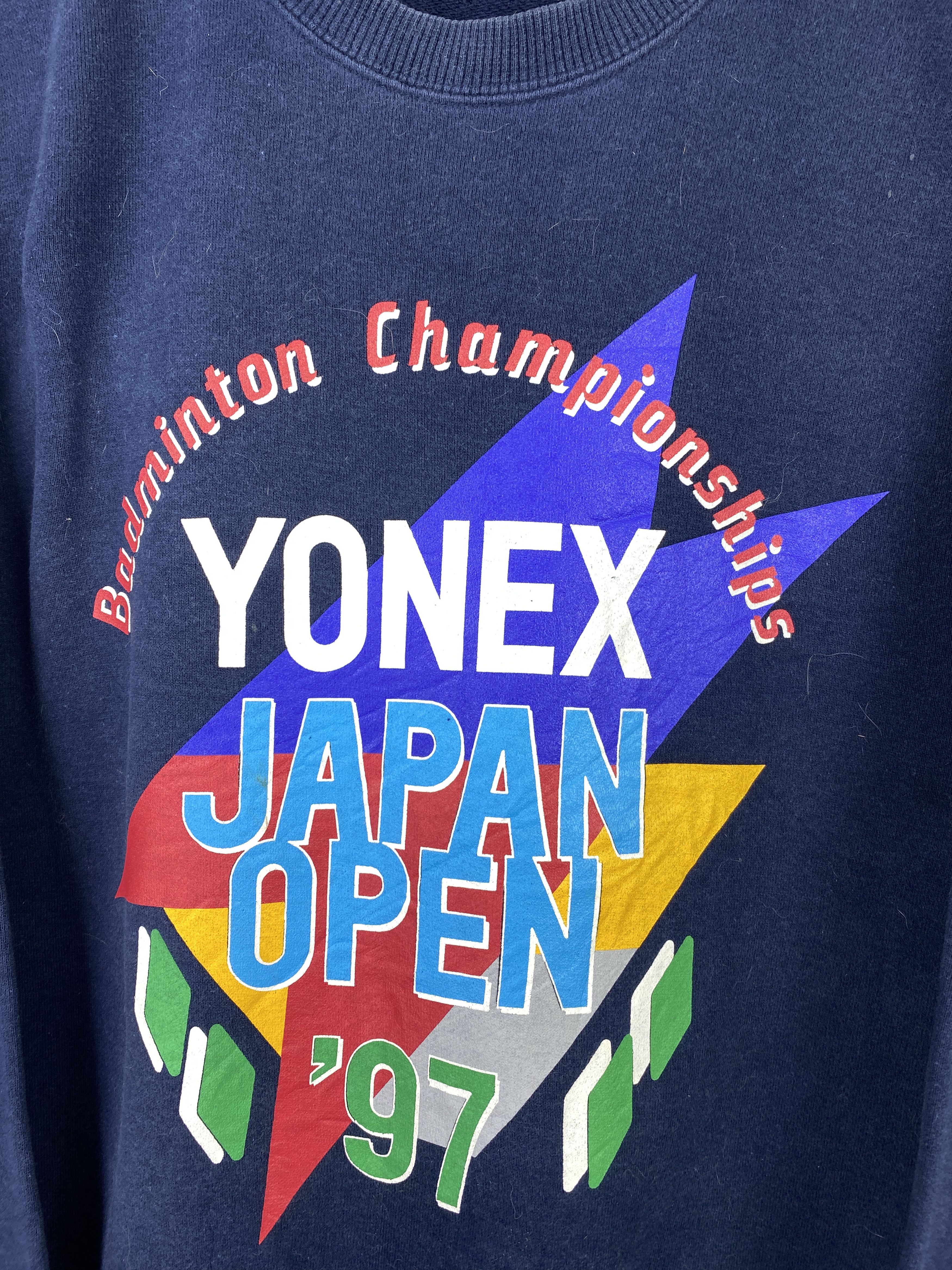 Vintage Yonex Japan Open '97 Badminton Championships Sweatshirt Size US L / EU 52-54 / 3 - 7 Thumbnail
