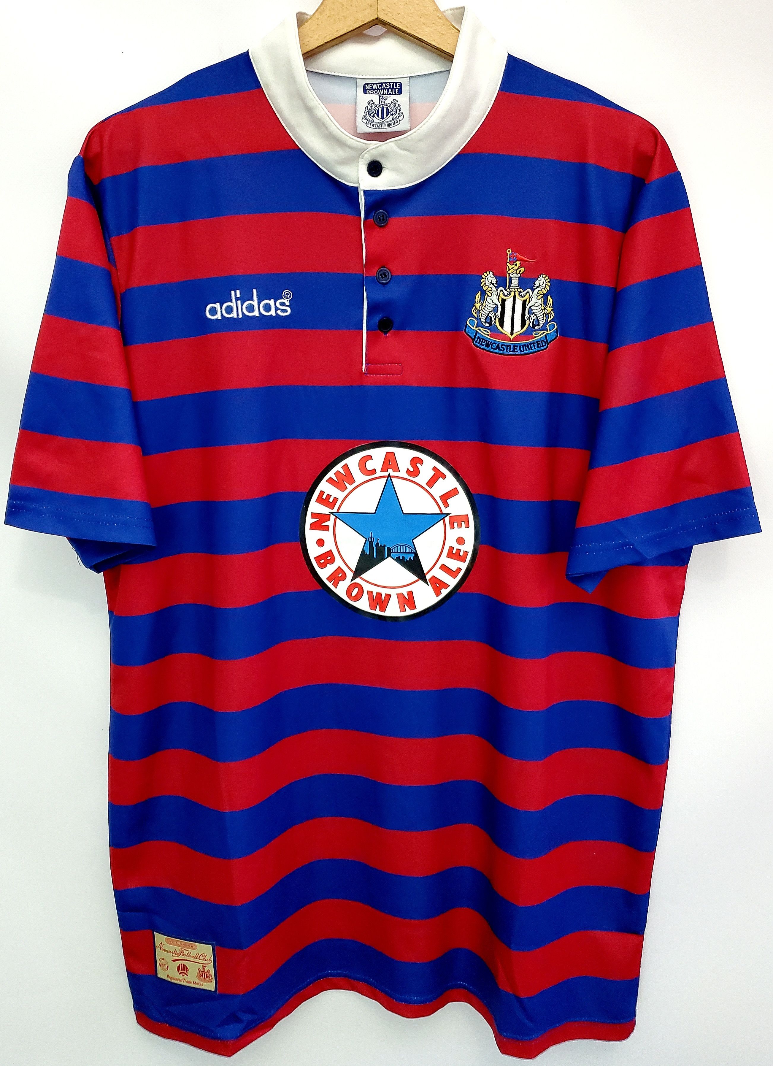 Reprint NEWCASTLE UNITED ENGLAND 1996 AWAY SOCCER JERSEY