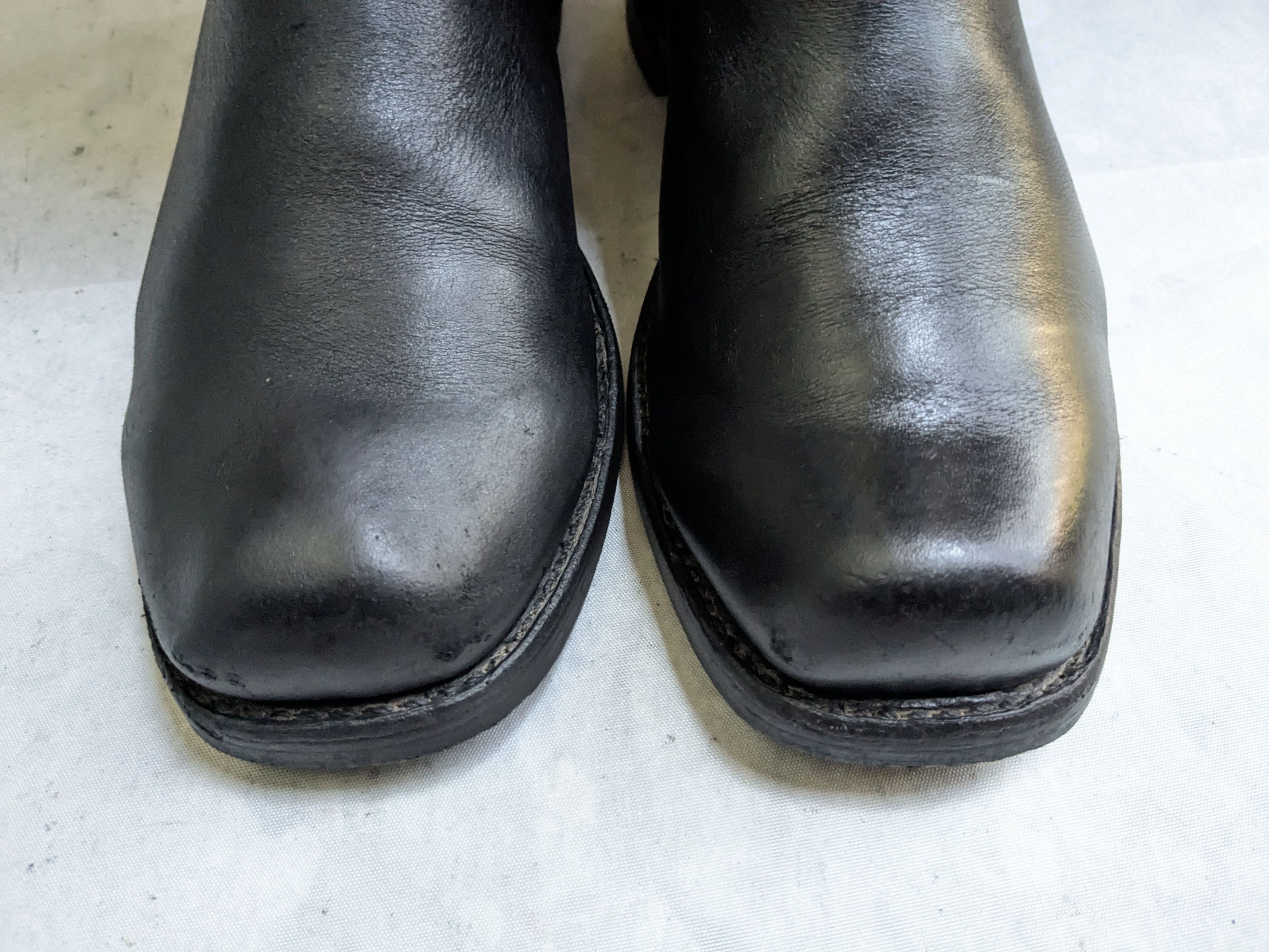 Frye Frye Harness Black Leather 9 W Wide Leather Buckle Belted Size US 9 / EU 42 - 3 Thumbnail