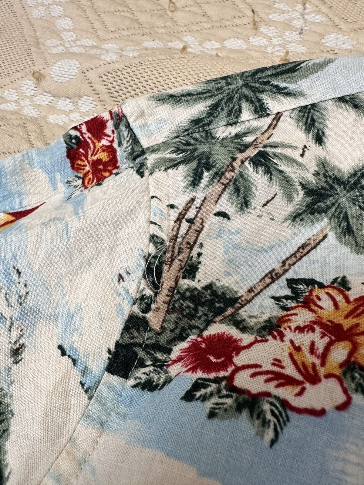 Marks & Spencer 🔥 Marks Spencer Linen Blend Hawaiian Button Up Shirt Art Y2K Size US XL / EU 56 / 4 - 8 Thumbnail