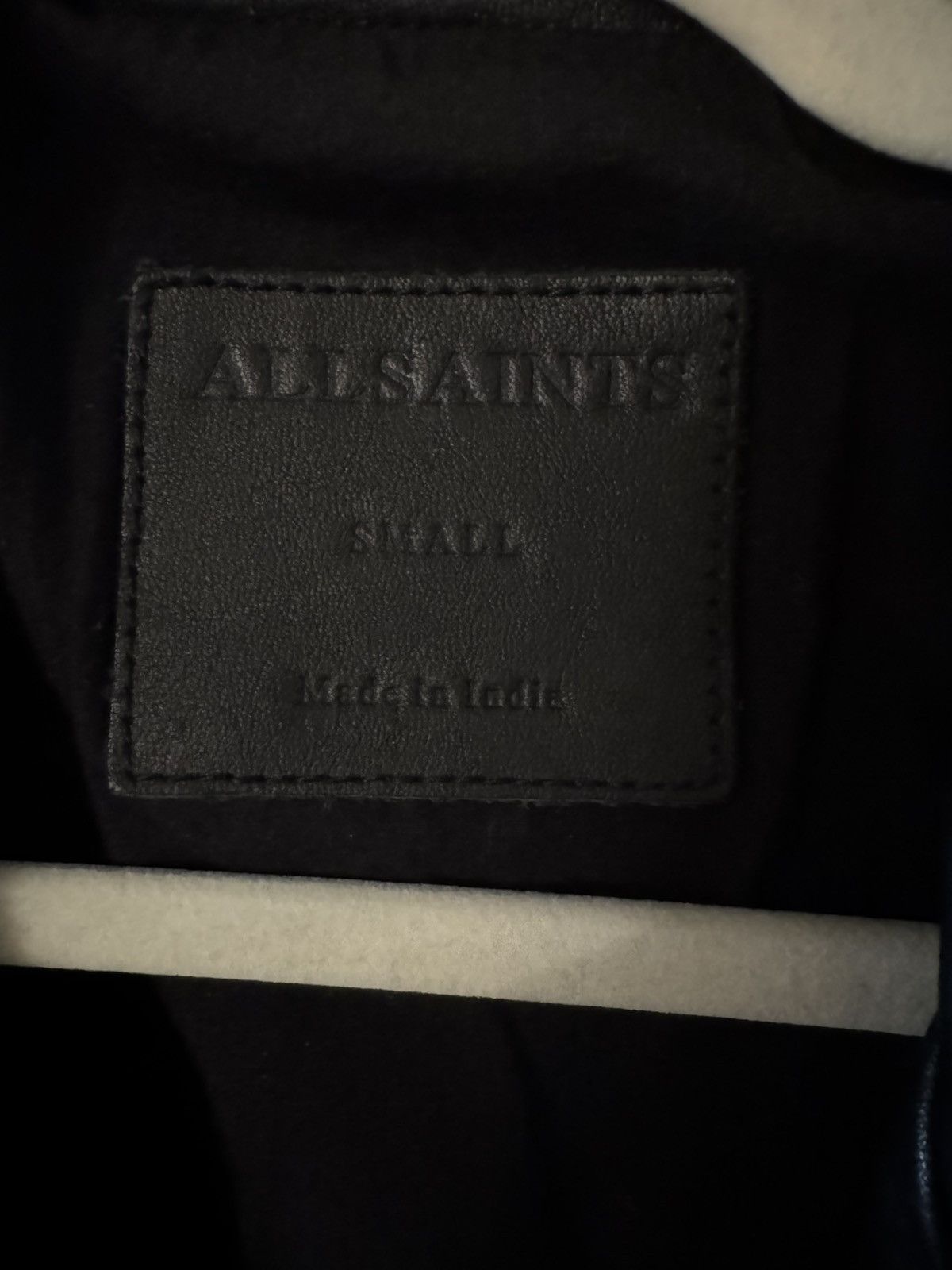 Allsaints Black Cahallan Leather Biker Jacket Size US S / EU 44-46 / 1 - 5 Thumbnail