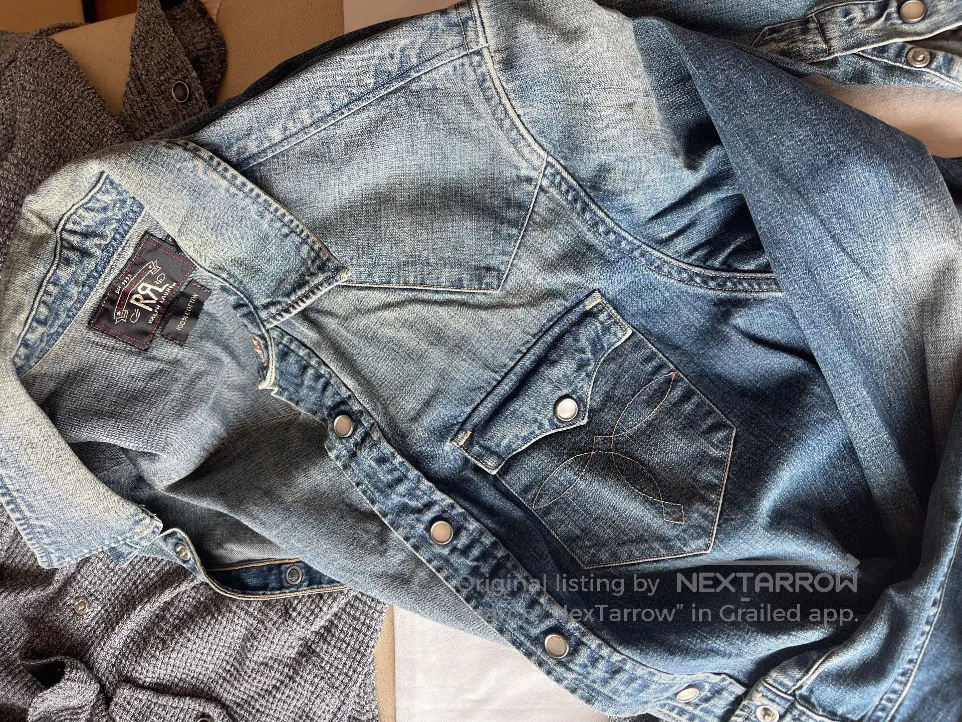 RRL Ralph Lauren RRL Denim Shirt. Size US S / EU 44-46 / 1 - 5 Thumbnail