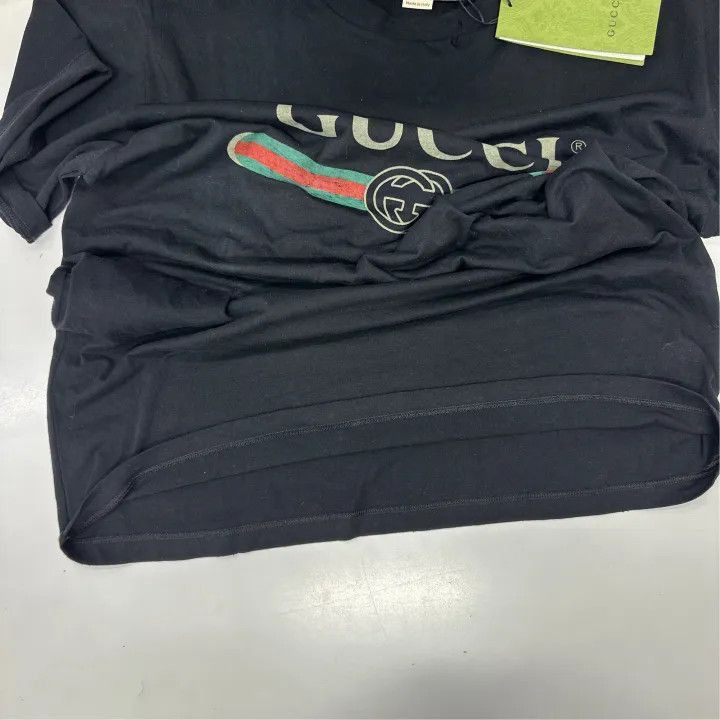 Gucci Gucci Oversized Logo Printed Short Sleeve T-shirt-2507 Size S / US 4 / IT 40 - 6 Thumbnail