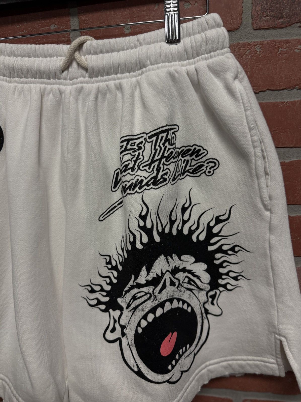 HELLSTAR Hellstar Records Shorts White Size Small Size US 30 / EU 46 - 3 Thumbnail