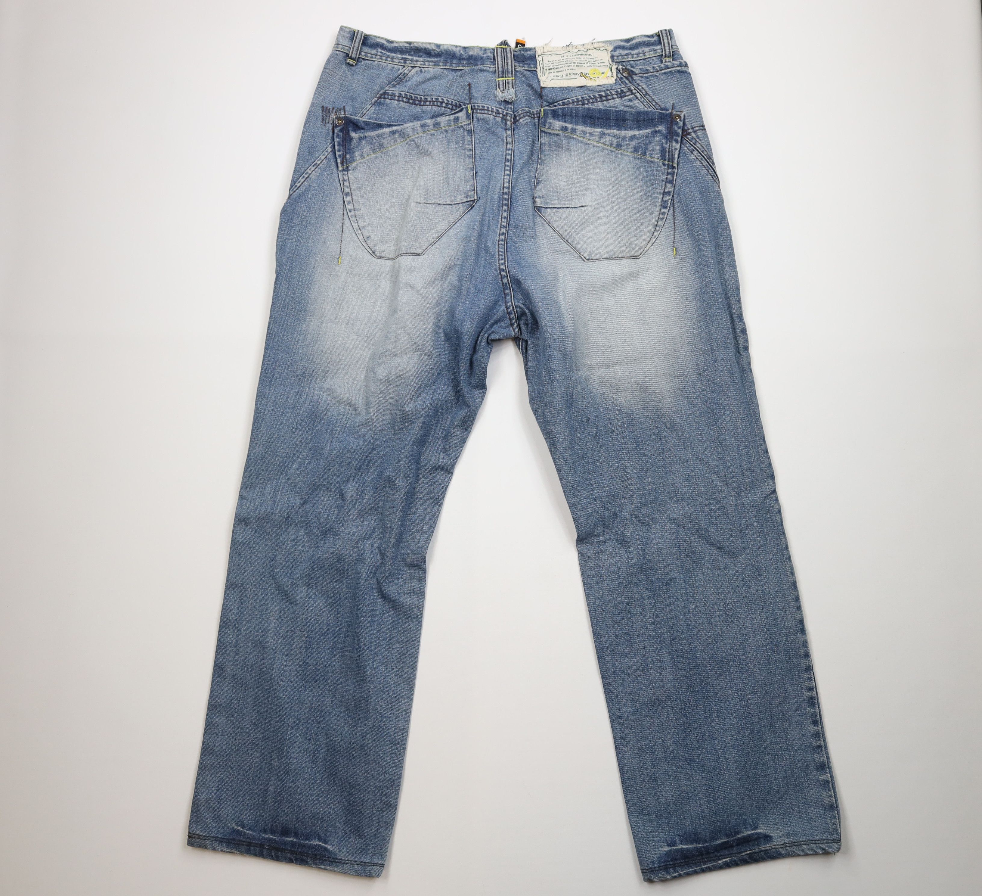 Vintage Vintage Y2K Streetwear Wide Leg Denim Jeans Blue Cotton Size US 42 / EU 58 - 9 Thumbnail