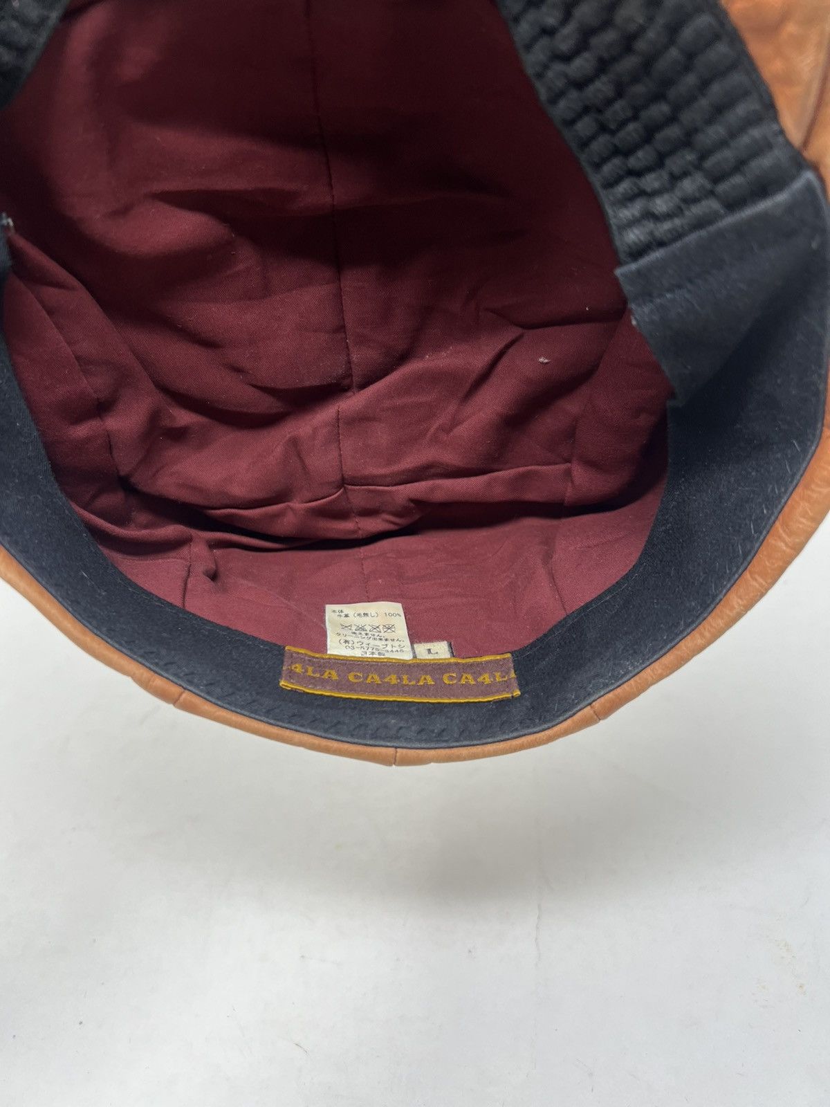CA4LA CA4LA Leather Baretta Flat Hat Size 26 - 10 Thumbnail