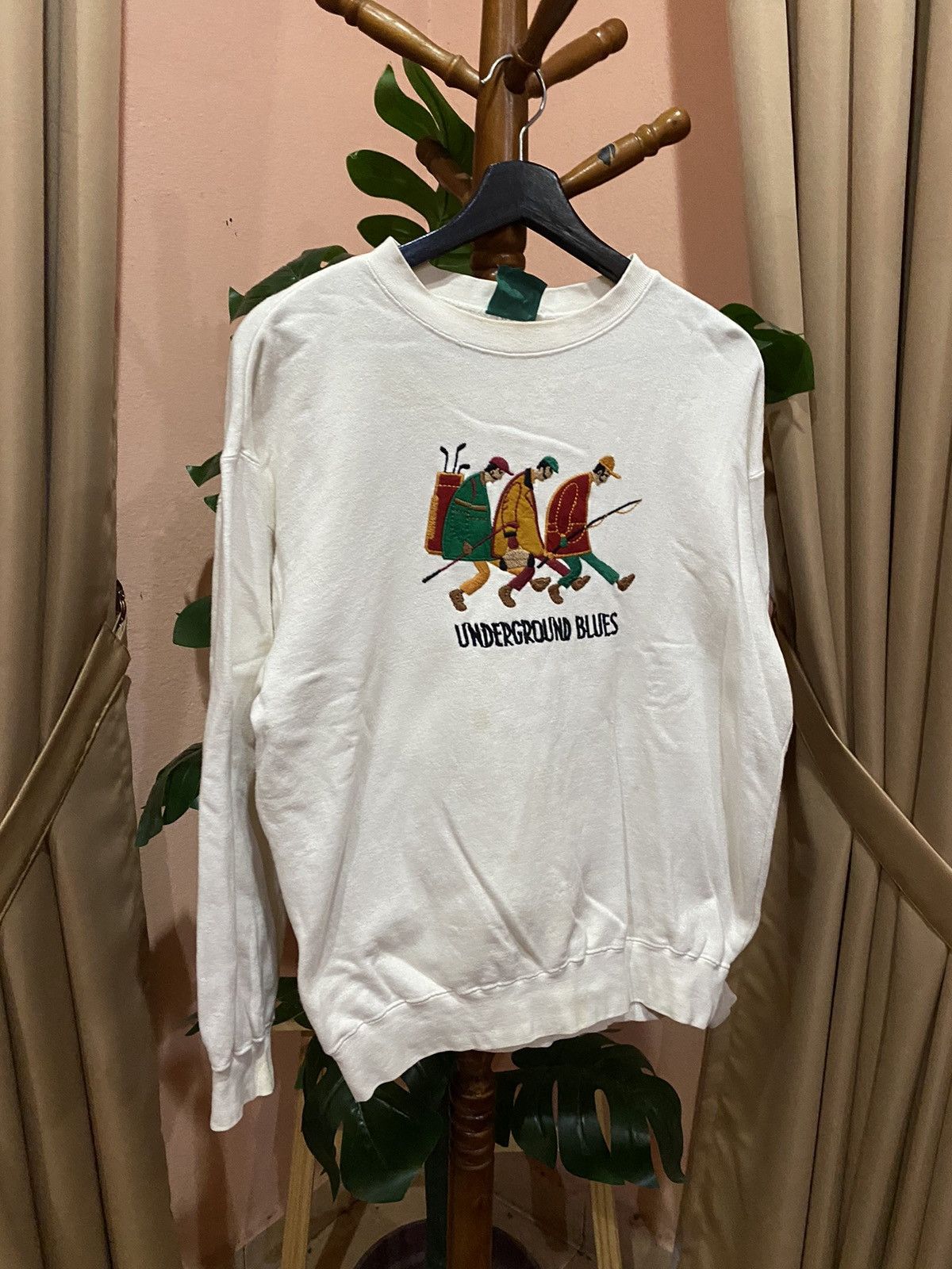 Vintage VINTAGE 90E UNDERGROUND BLUES SWEATSHIRT Size US M / EU 48-50 / 2 - 5 Thumbnail