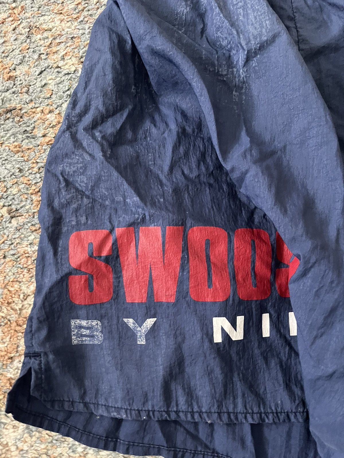 Nike × Vintage VTG Nike Drill Swishy Shorts sz L RARE Swoops Size US 32 / EU 48 - 8 Thumbnail