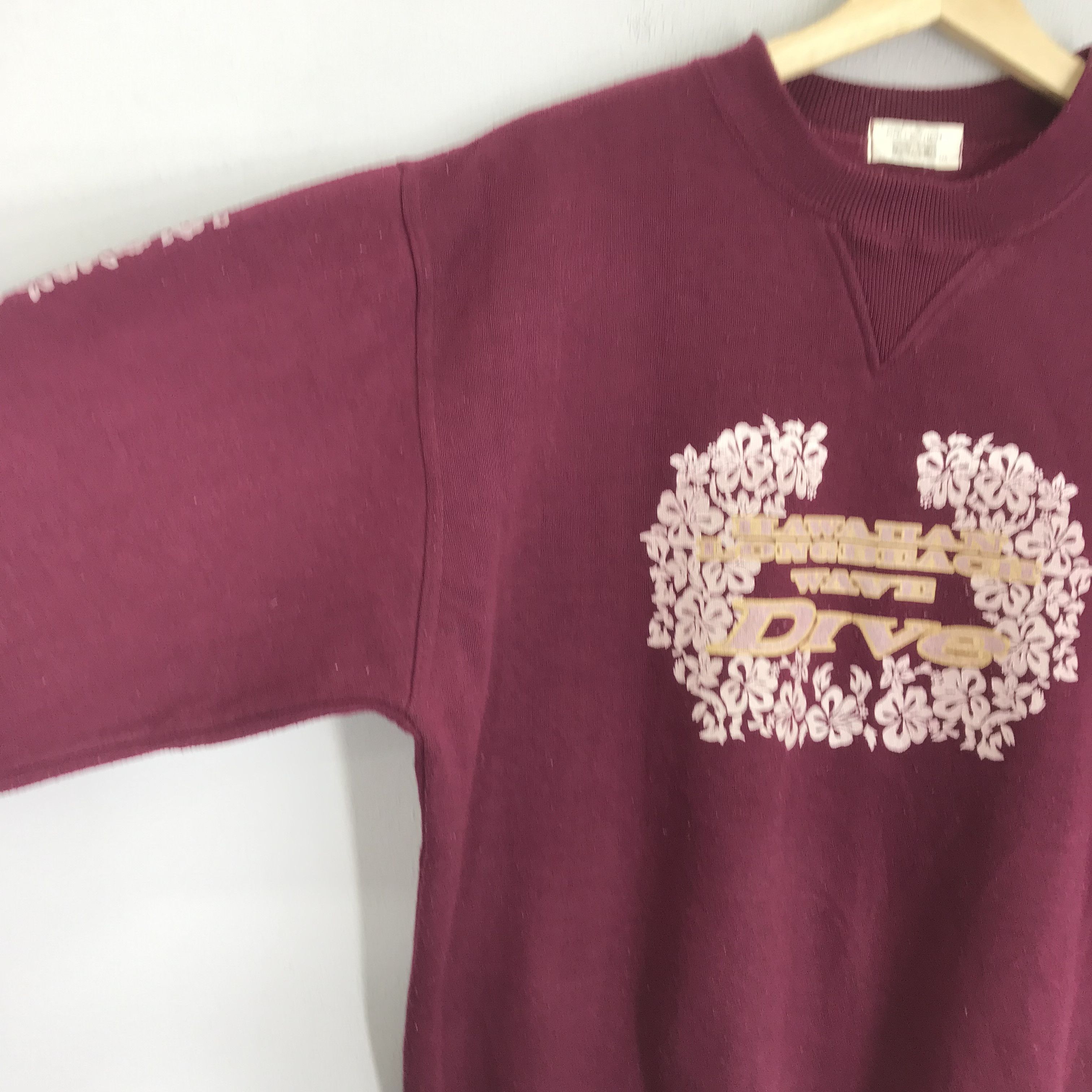 Vintage Vintage Hawaiian Long Beach Sweatshirt Red - 164 Size US L / EU 52-54 / 3 - 4 Thumbnail
