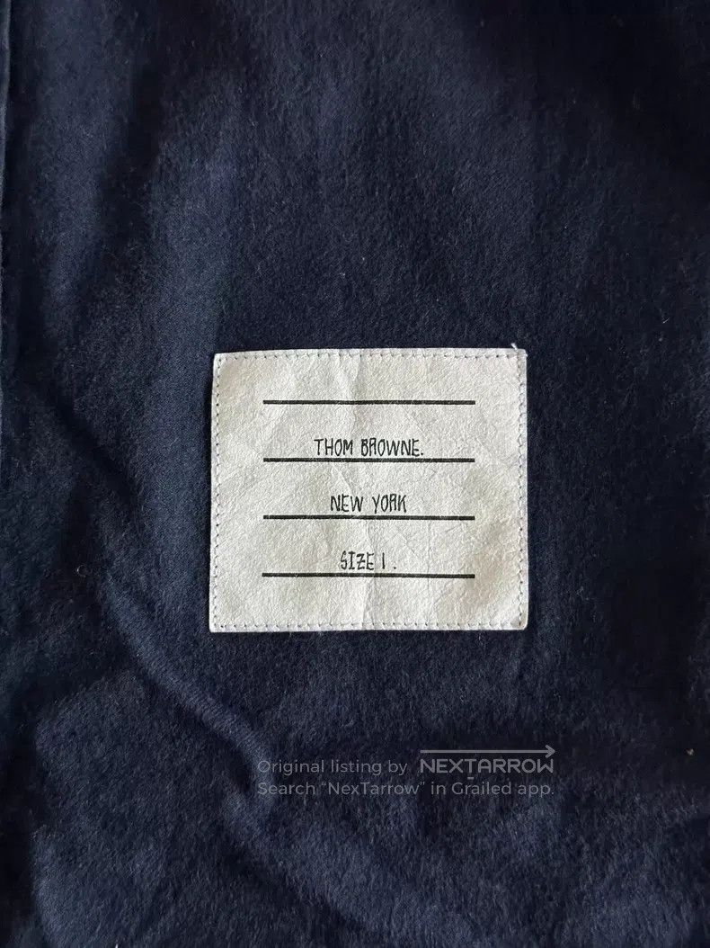 Thom Browne Thom Browne Navy blue sleeve logo shirt Size US S / EU 44-46 / 1 - 4 Thumbnail
