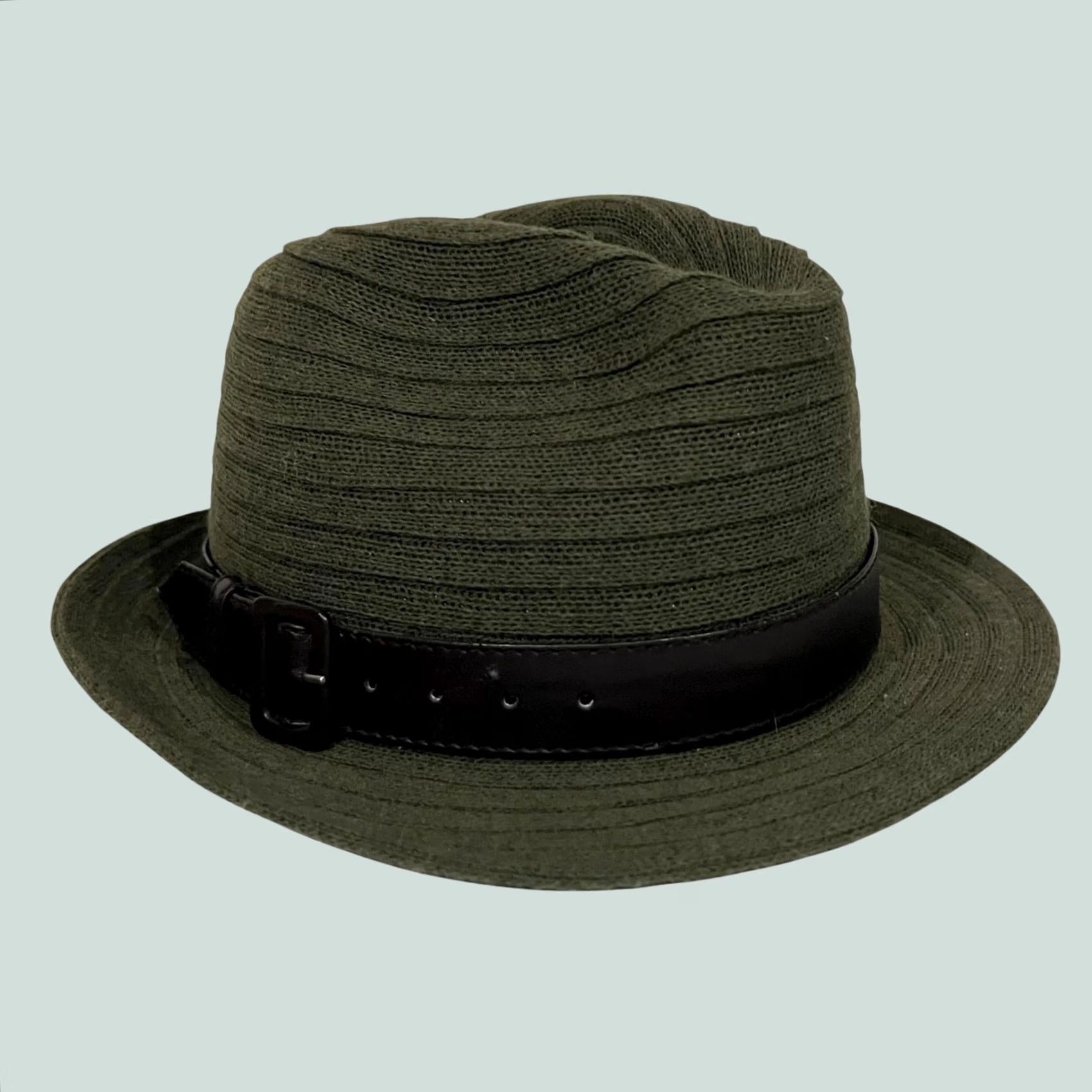 Nordstrom Nordstrom Trilby Hat Fedora Wool Nylon Green with Black Band Unisex One Size Green Mens Womens Hats Size ONE SIZE - 1 Thumbnail
