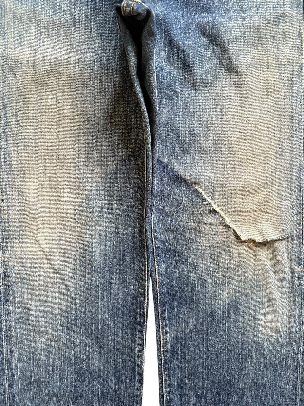 Levi's Vintage 90s Levis 501 Mud Wash Distressed Loose Jeans Size US 30 / EU 46 - 5 Thumbnail