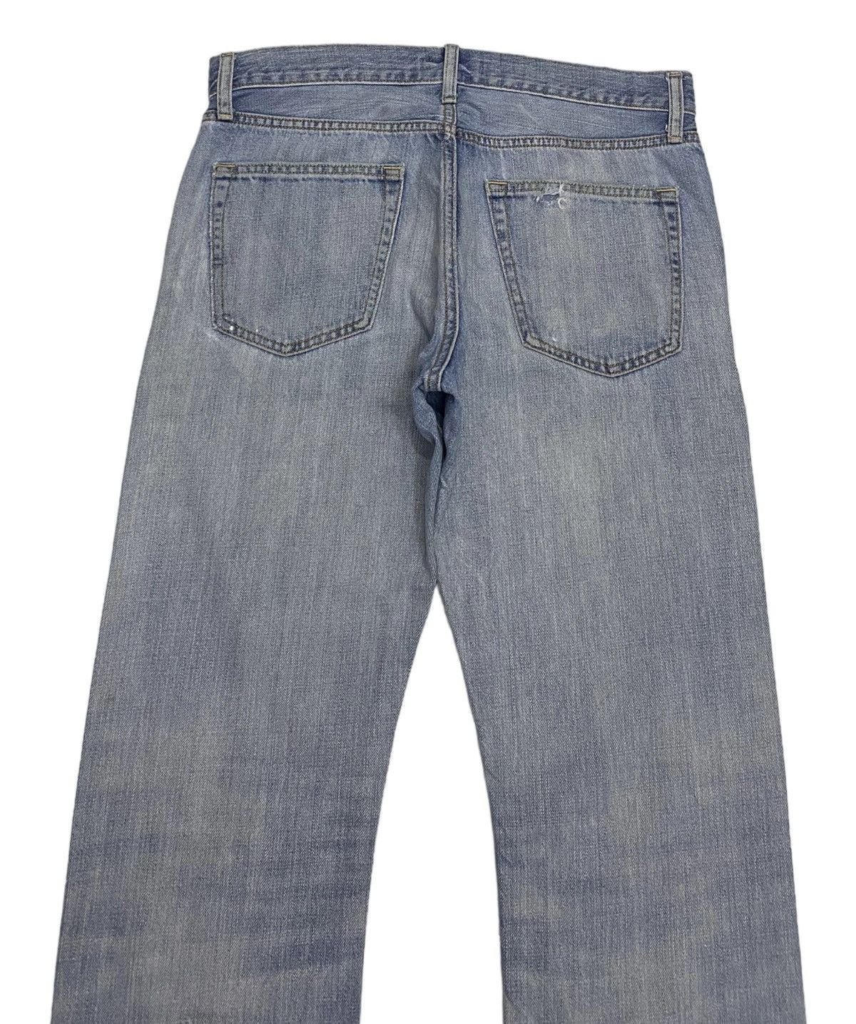 Japanese Brand × Jun Takahashi UNIQLO JAPAN SELVEDGE DISTRESSED BAGGY DENIM JEANS Size US 33 - 4 Thumbnail
