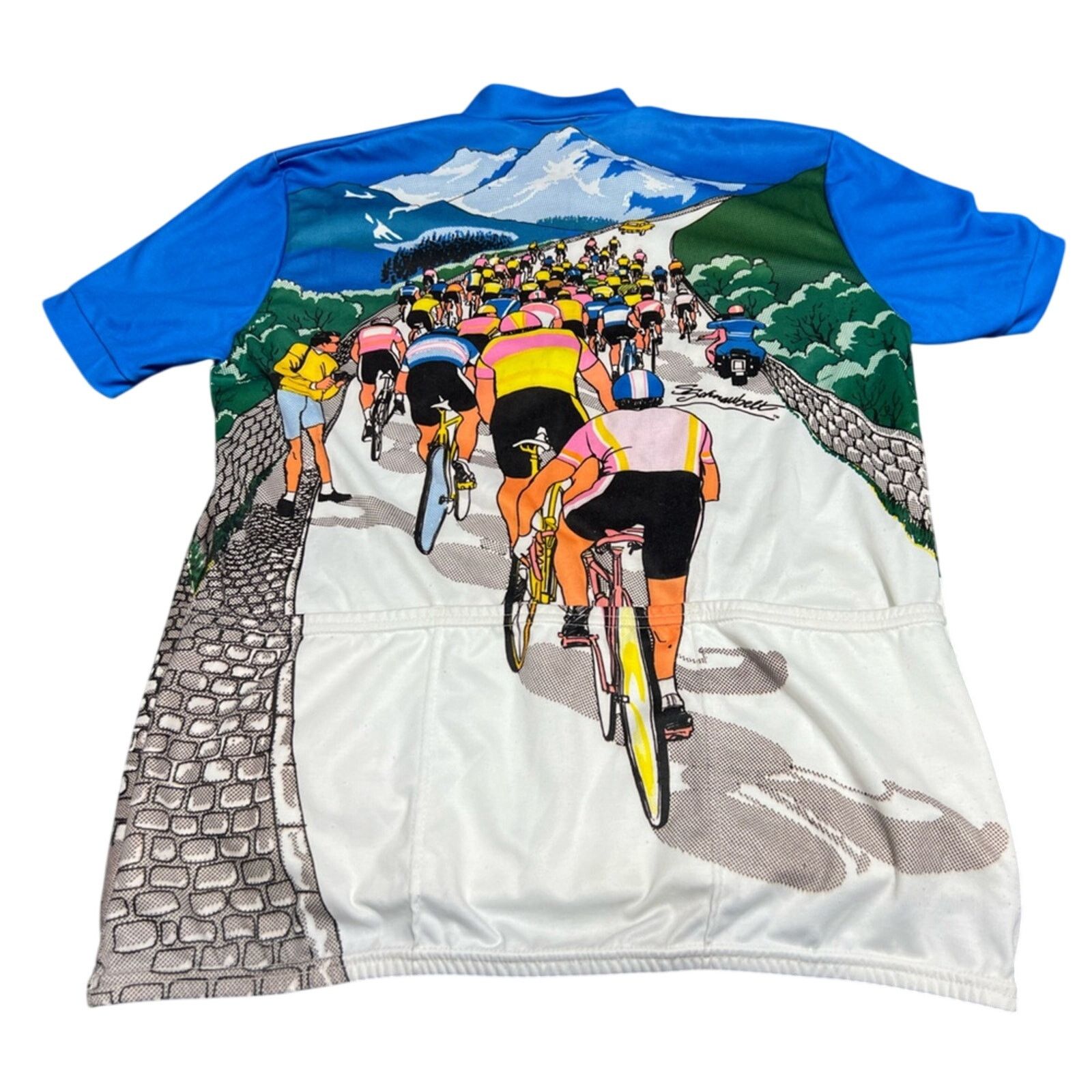 Other Vintage Aero Tech Schnaubelt Cycling Jersey XL Race Rare! Size US XL / EU 56 / 4 - 2 Thumbnail
