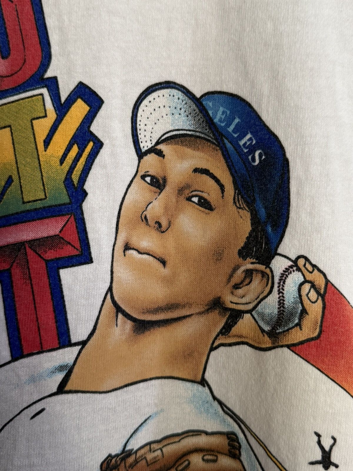 MLB × NFL × Vintage Vintage 90s Nomo You Can’t Hit Baseball Players Tee Size US L / EU 52-54 / 3 - 4 Thumbnail
