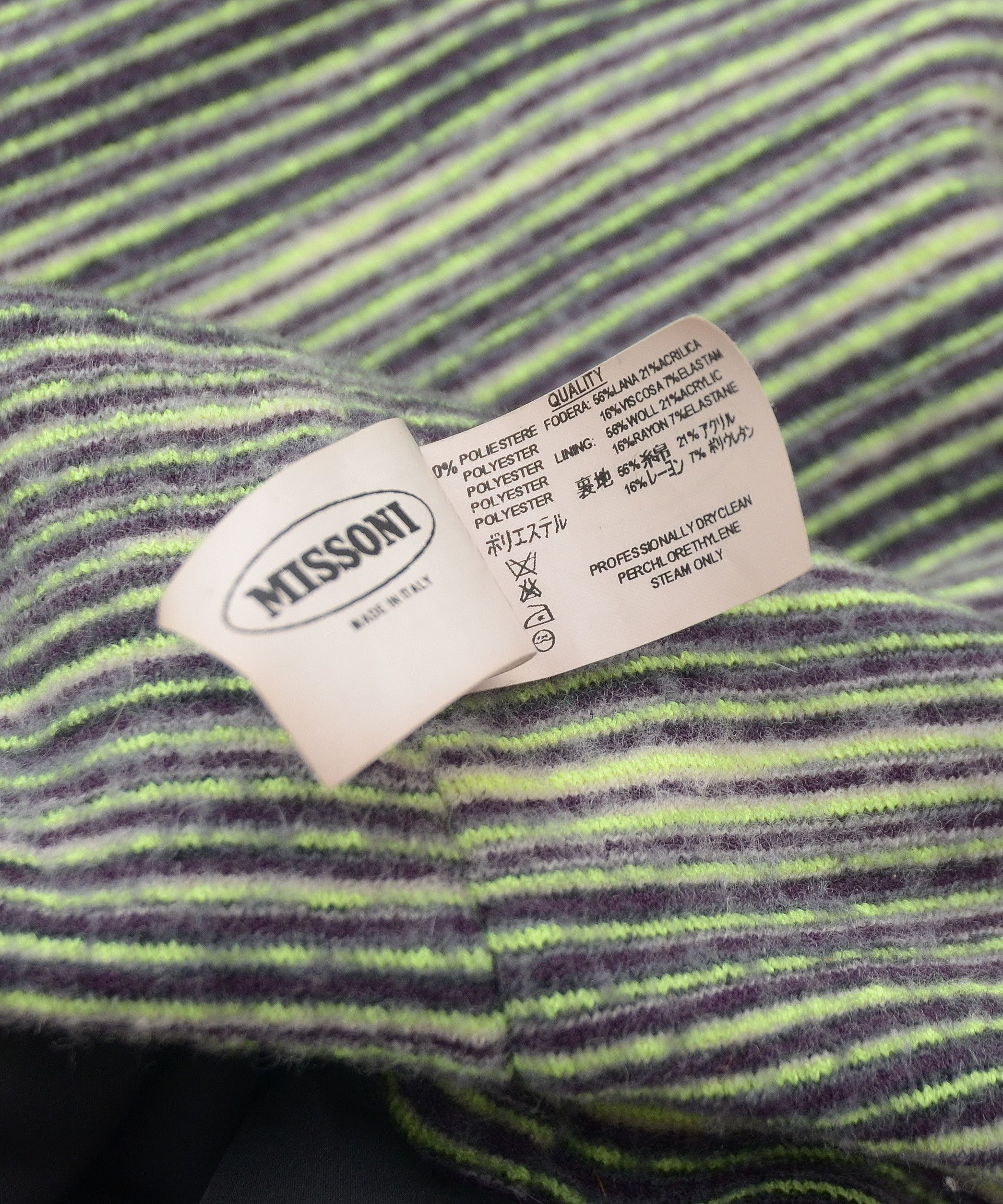 Missoni × Vintage Rare Vintage Missoni Sport Puffer Down Jacket Zig Zag Lining Size US S / EU 44-46 / 1 - 12 Thumbnail