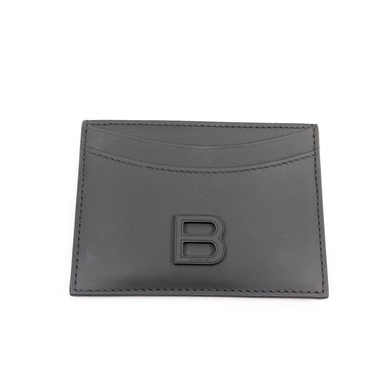 Balenciaga o1rshd1 Size : OS / Hourglass Card Holder in Black Size ONE SIZE - 1 Thumbnail