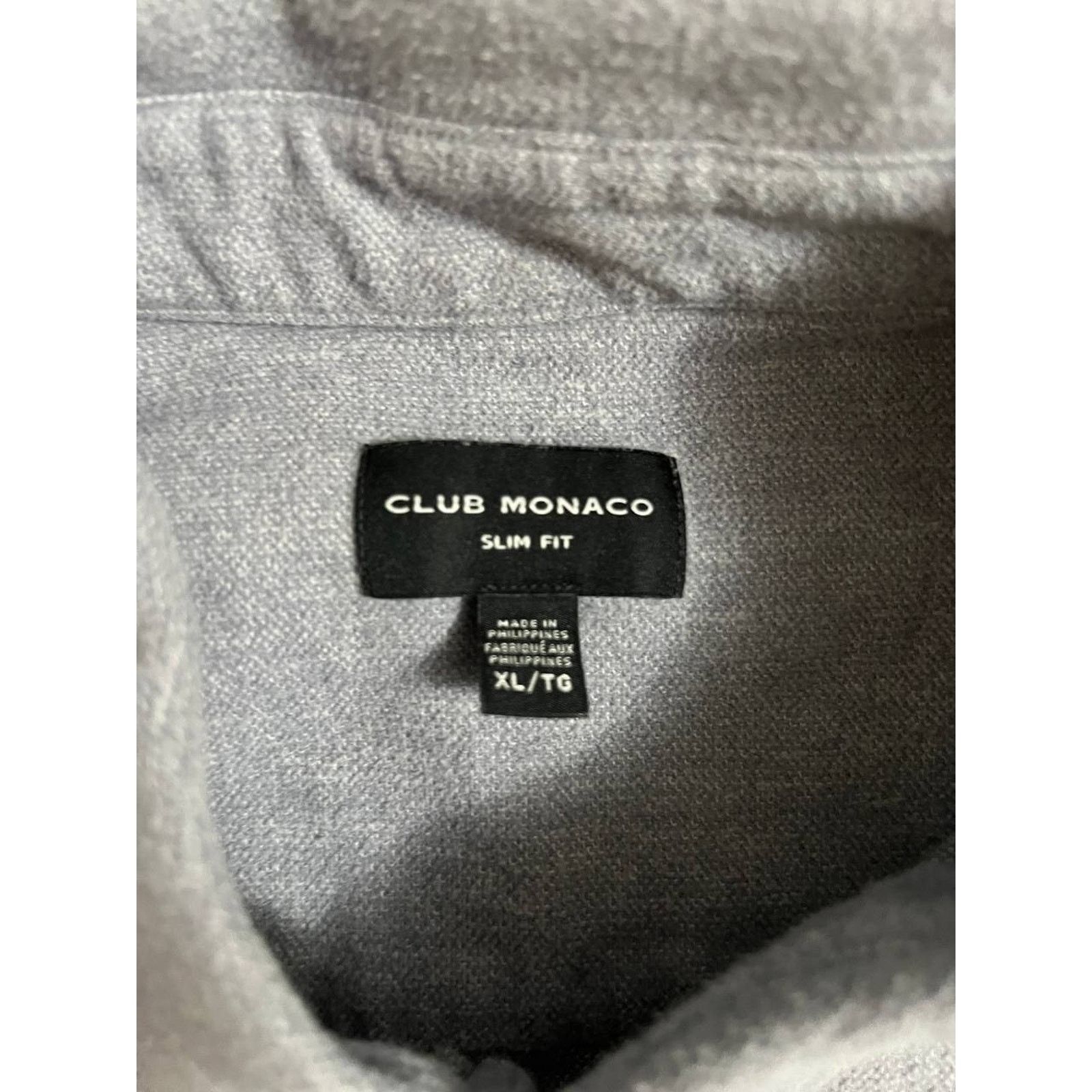 Club Monaco Club Monaco Soft Cotton Shirt Lava Grey XL A001706 Size US XL / EU 56 / 4 - 4 Thumbnail