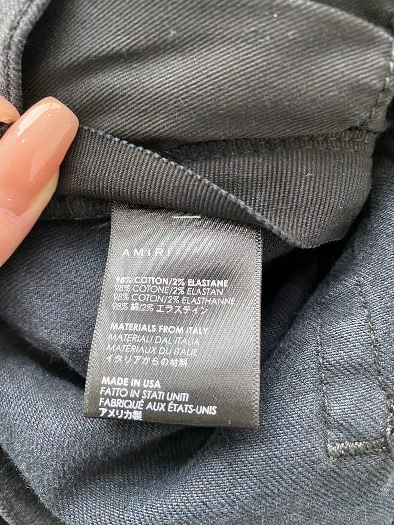 Amiri Amiri Black Logo Destroys Jeans 2501-Nextarrow Size US 32 / EU 48 - 4 Thumbnail