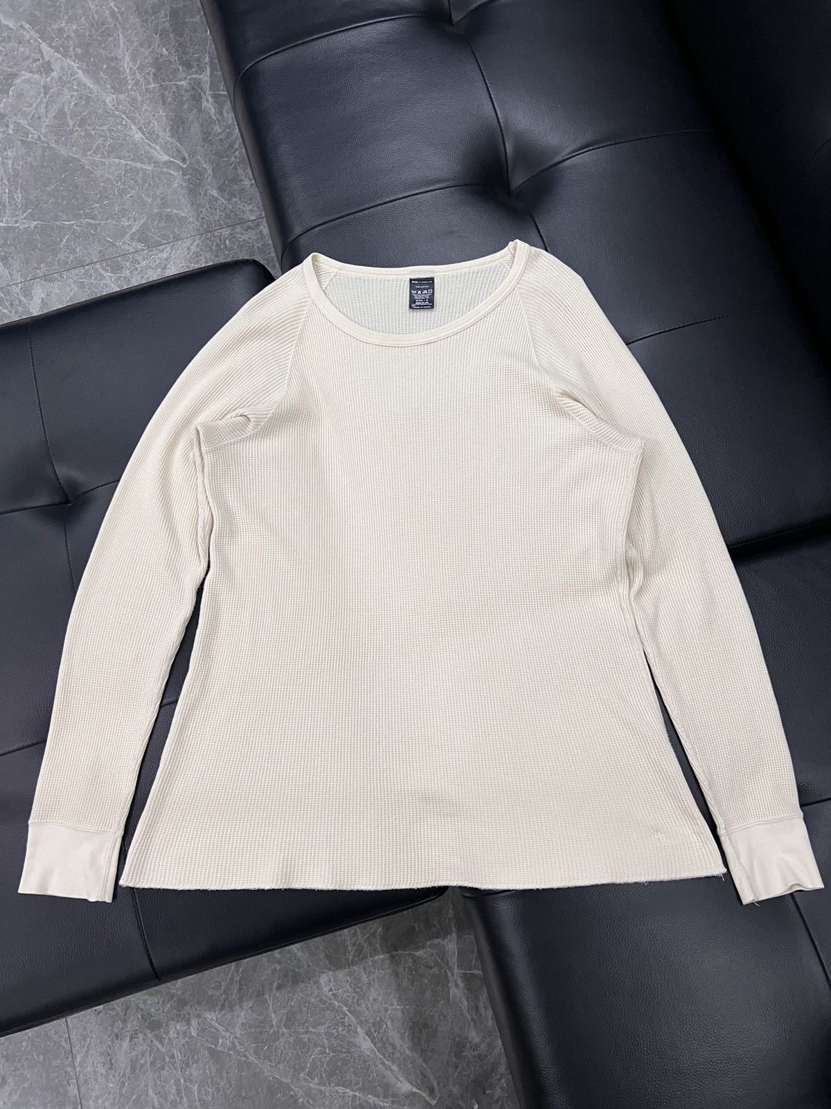 Number (N)ine Number (N)ine by N(n) Waffle Knit Long Sleeve Top Size US L / EU 52-54 / 3 - 1 Thumbnail