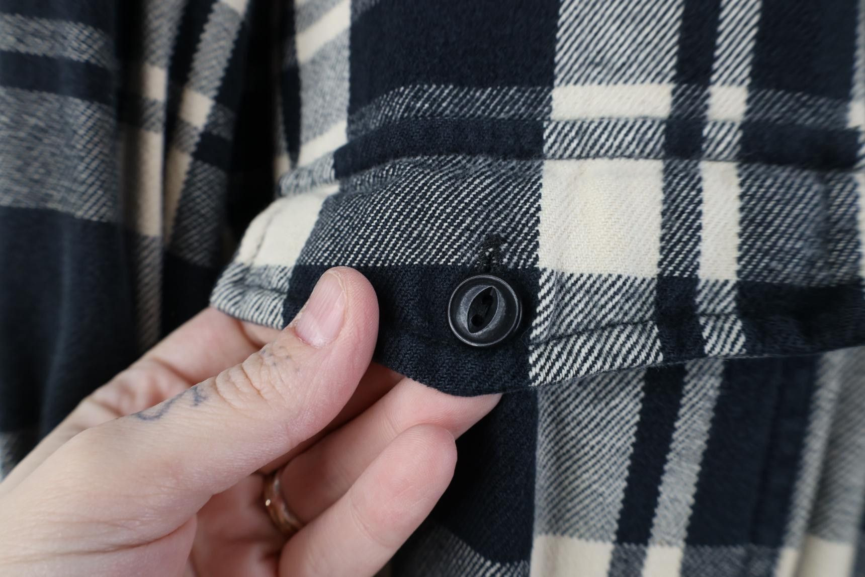 Polo Ralph Lauren Vintage 90s Ralph Lauren Spell Out Flannel Shirt Zip Jacket Size M / US 6-8 / IT 42-44 - 6 Thumbnail