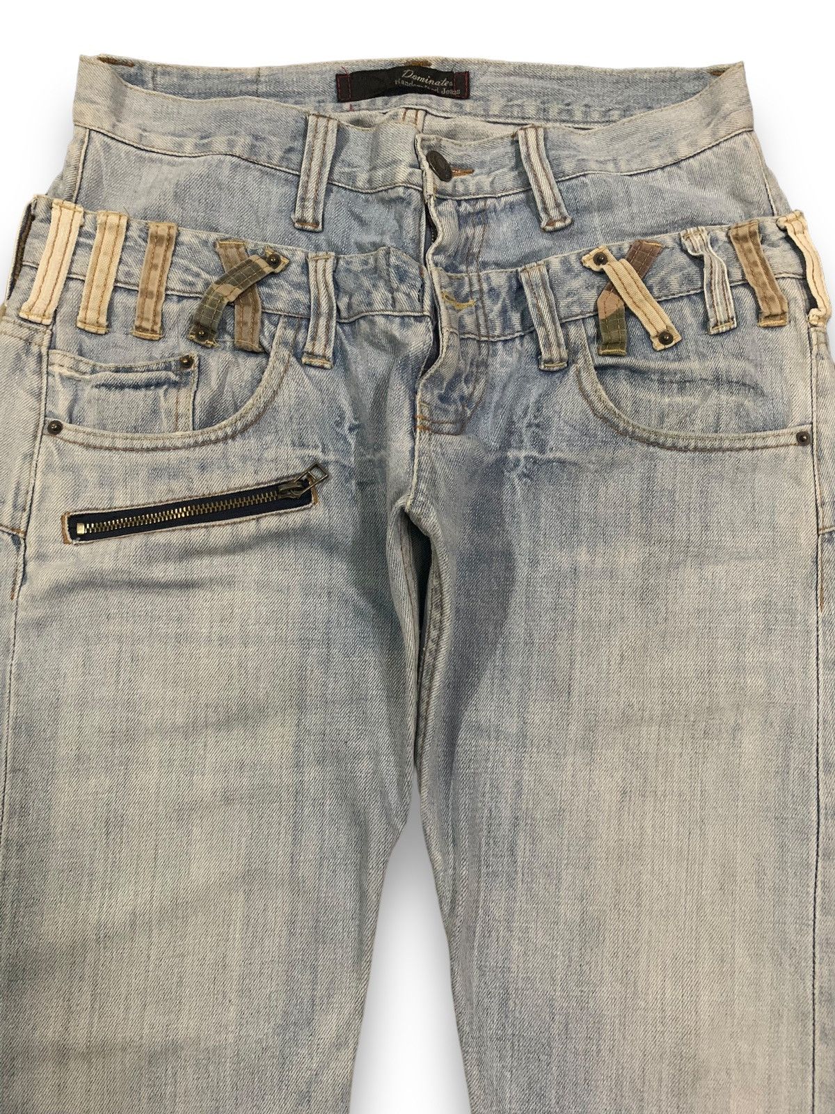 If Six Was Nine Vintage Japanese Handcrafted Double Waist Punk Style Jeans Size US 30 / EU 46 - 3 Thumbnail