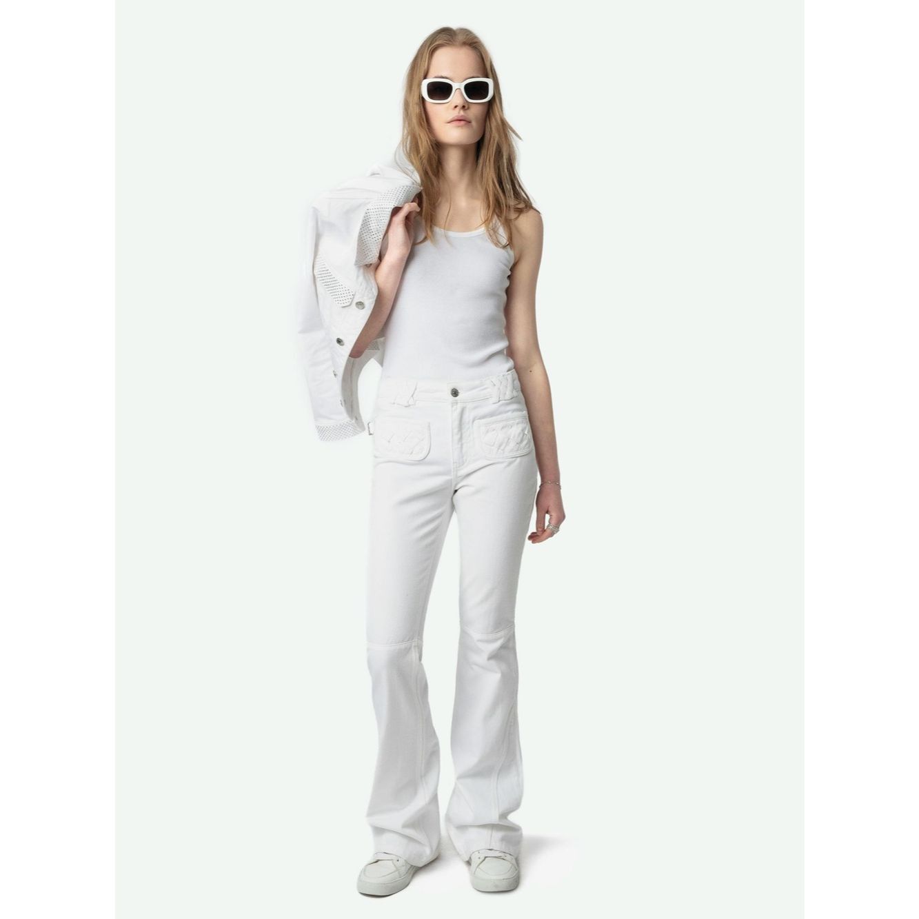 Zadig & Voltaire Zadig & Voltaire Ecume White Bootcut Jeans NWT Size 25 Size 25" / US 0 / IT 36 - 1 Thumbnail