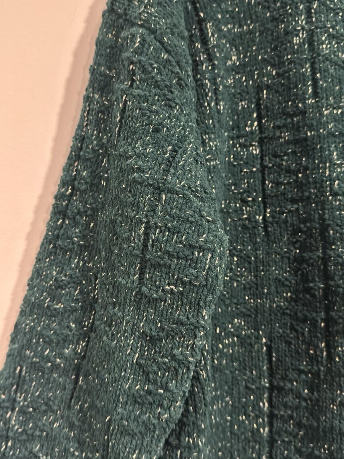 Weatherproof Weatherproof Vige Women Green Shimmer Knit Mock Neck Sweater Size XXL / US 16-18 / IT 52-54 - 9 Thumbnail