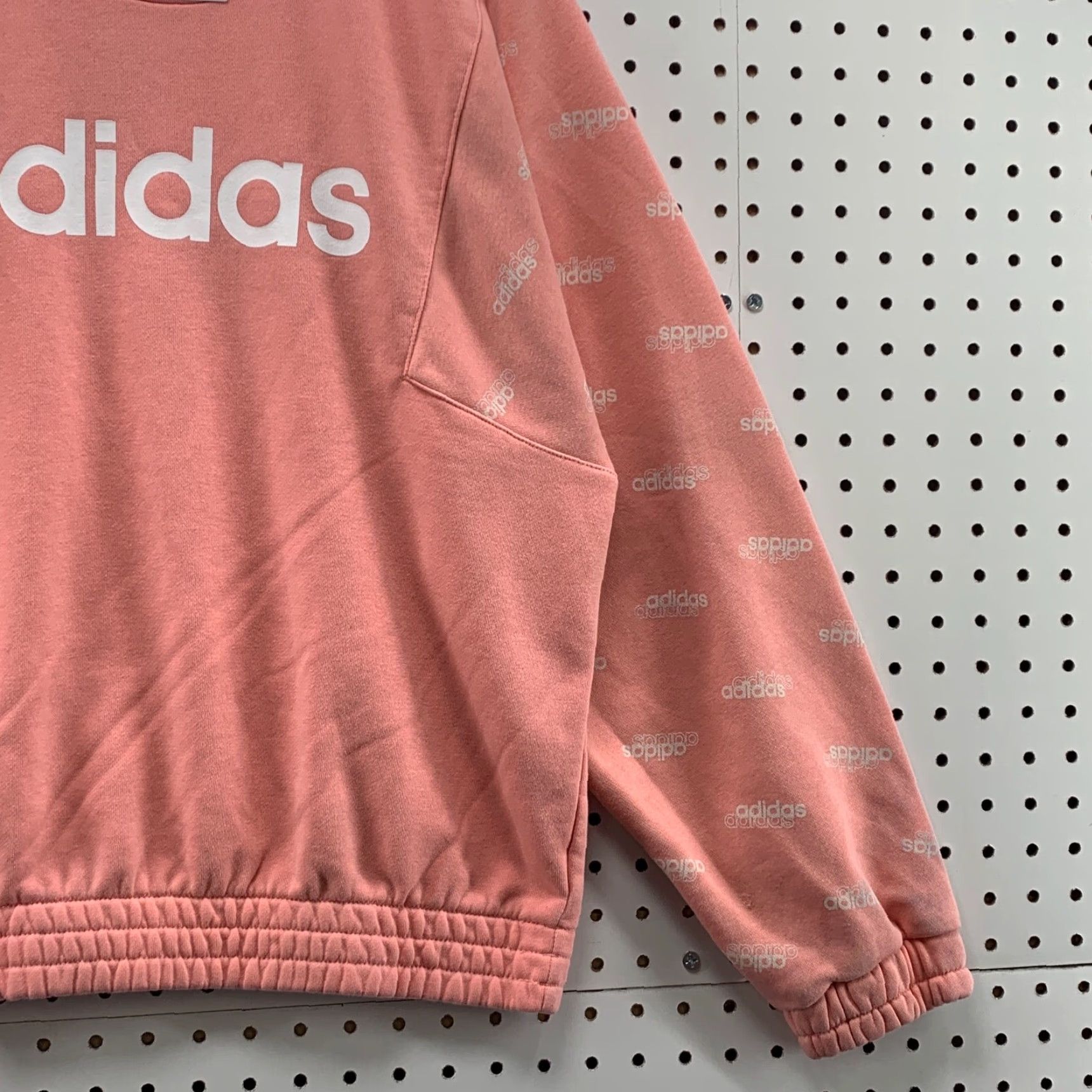 Adidas Adidas Sweater Womens Extra Small Oversized Pink Sweatshirt Graphic Long Sleeve Size XS / US 0-2 / IT 36-38 - 4 Thumbnail