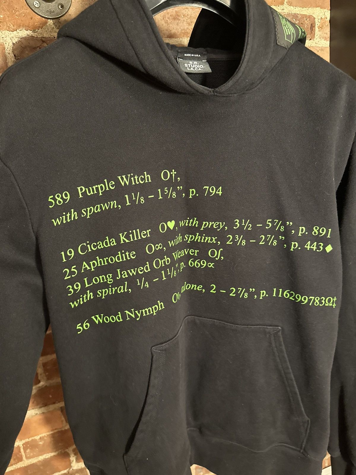 Sterling Ruby S. R. Studios Insect Index Oversized Hoodie Size US XS / EU 42 / 0 - 3 Thumbnail
