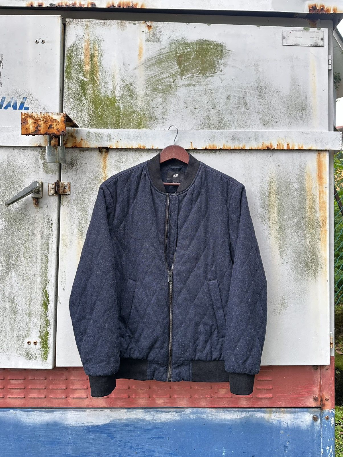 Japanese Brand 👹H&M Quilted Puffer Bomber Jacket Size US M / EU 48-50 / 2 - 1 Thumbnail