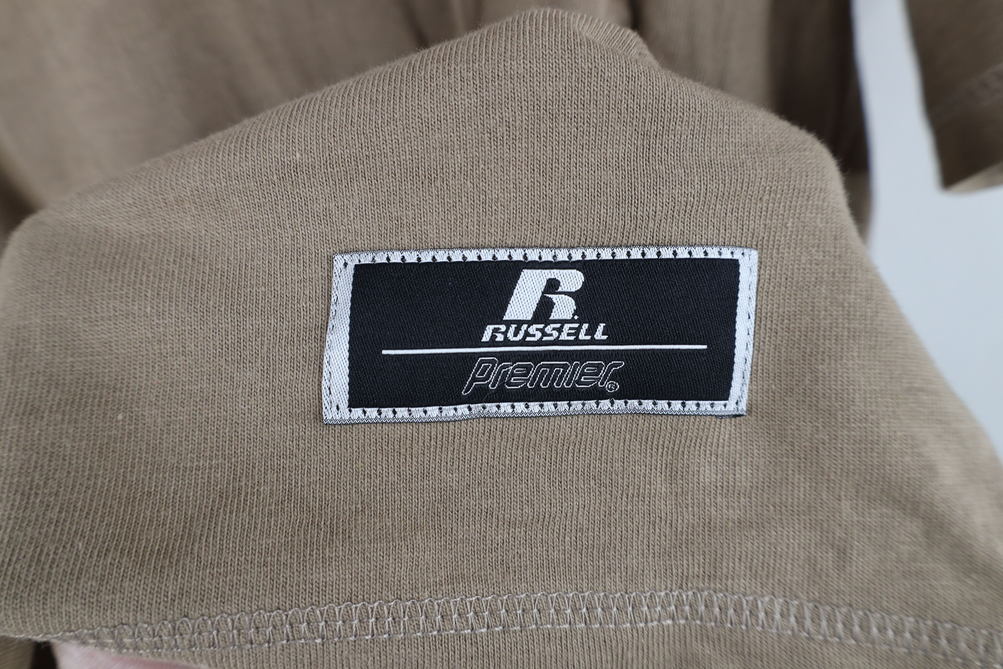 Russell Athletic × Vintage Vintage Russell Athletic Short Sleeve T-Shirt Beige Brown Size US XL / EU 56 / 4 - 4 Thumbnail