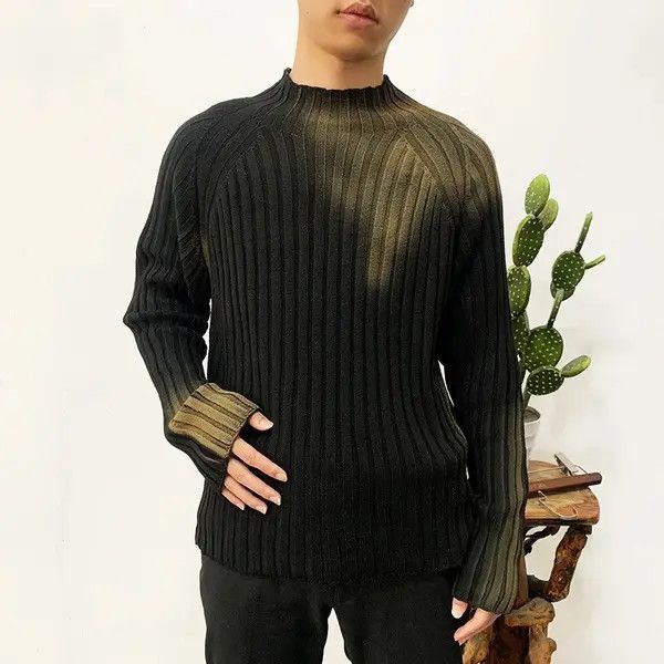 VIBE Graffiti Old Slim Fit Knitted Sweater Pullover y2k style Size US XL / EU 56 / 4 - 6 Thumbnail