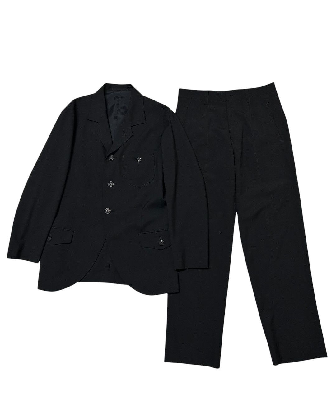 Issey Miyake 710 archive ISSEY MIYAKE MEN set up suit wool black Size 40R - 1 Thumbnail