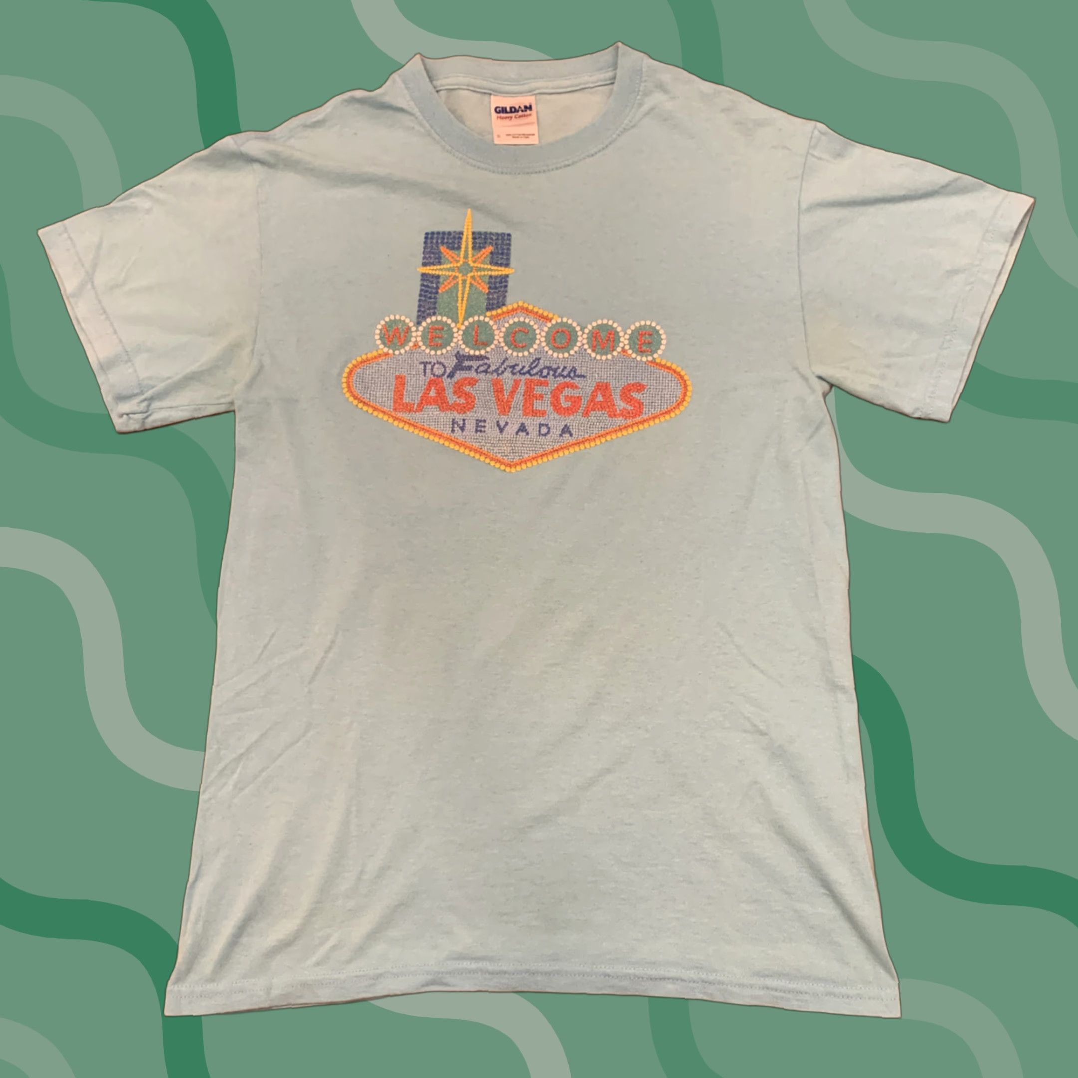 Gildan Gildan Las Vegas T-Shirt Welcome to Fabulous Adult Small Blue Mens Size US S / EU 44-46 / 1 - 1 Thumbnail