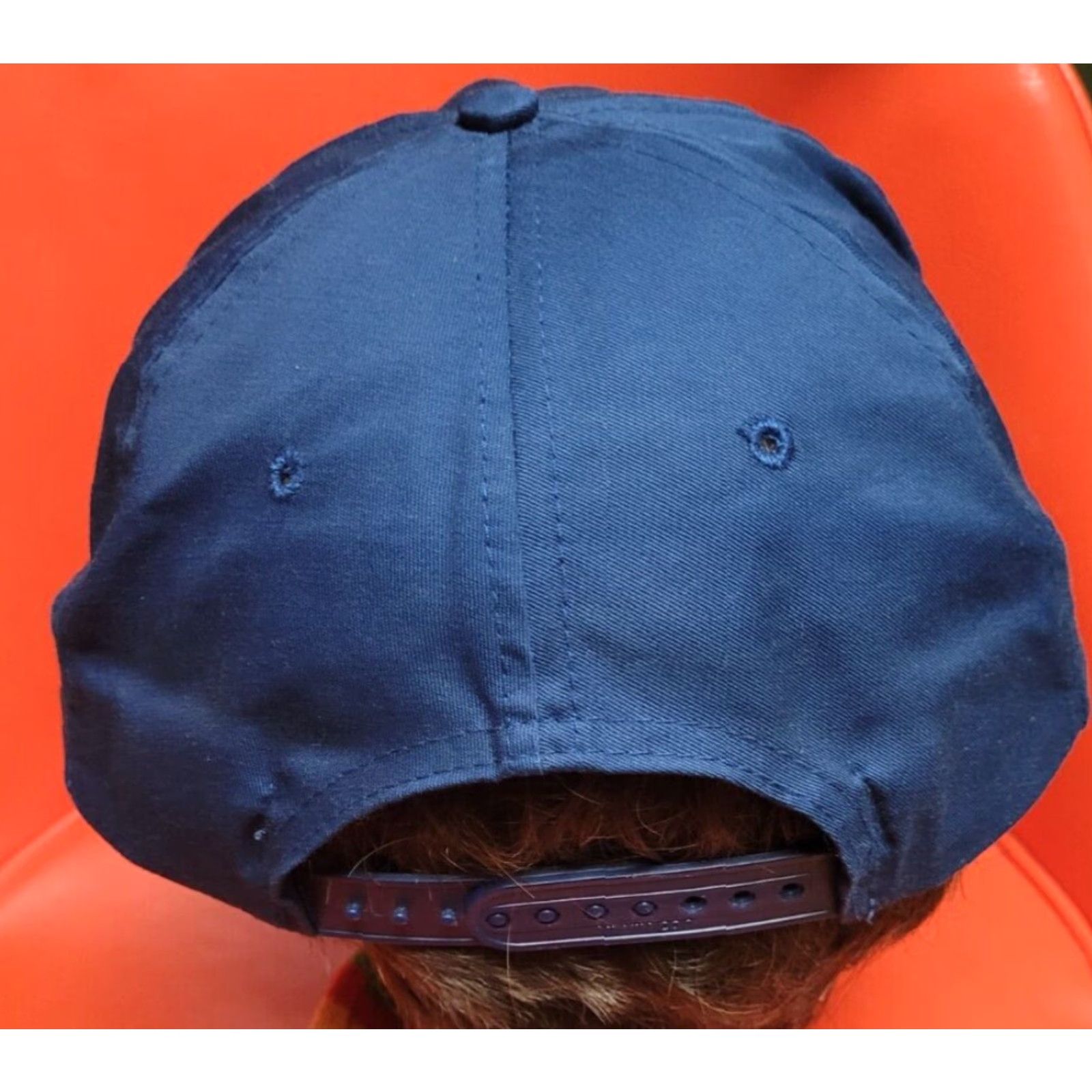 Vintage VINTAGE USS HANK DD-702 Jacksonville 97 US Navy Ship WWII Baseball Hat Cap NICE Veteran Cap Men One Size Blue Navy Adjustable Cotton Polyester Size ONE SIZE - 3 Thumbnail