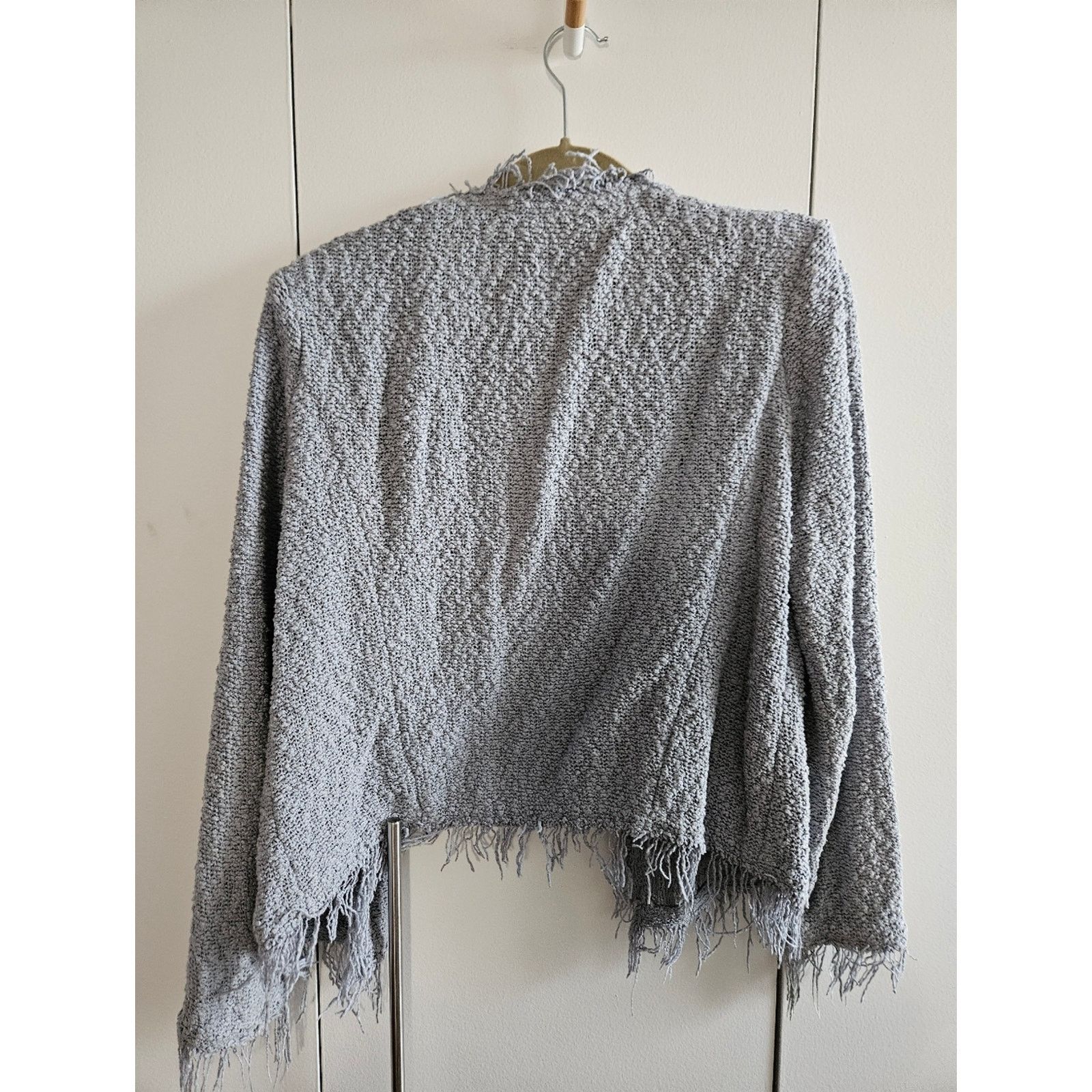 Iro IRO Shavani Size 38 Frayed Open-Front Knit Cardigan Size S / US 4 / IT 40 - 2 Thumbnail