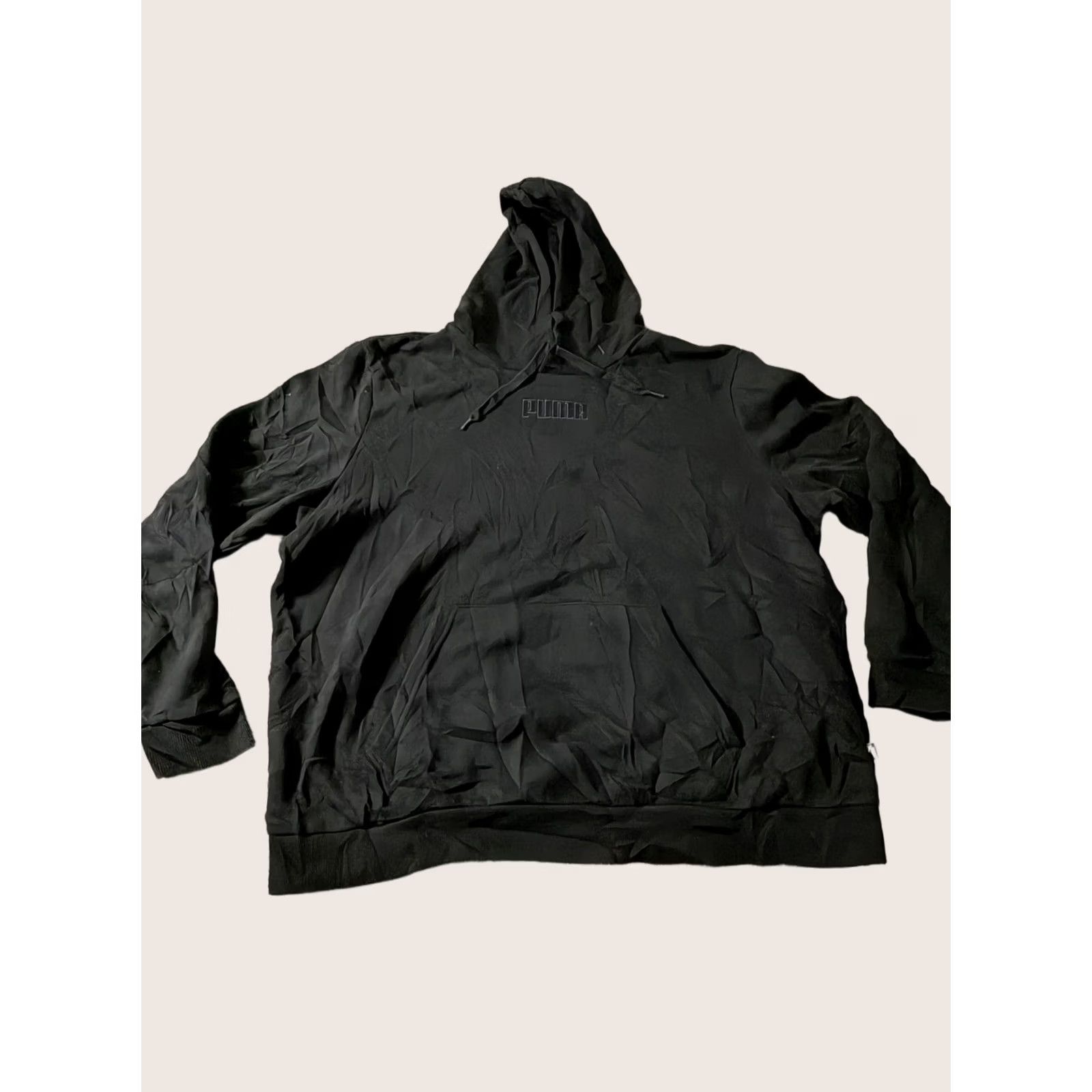 Puma PUMA Shirt Mens 2XL Black Hoodie Logo Fleece Pullover Sweatshirt Kangaroo Athletic Size US XXL / EU 58 / 5 - 1 Thumbnail